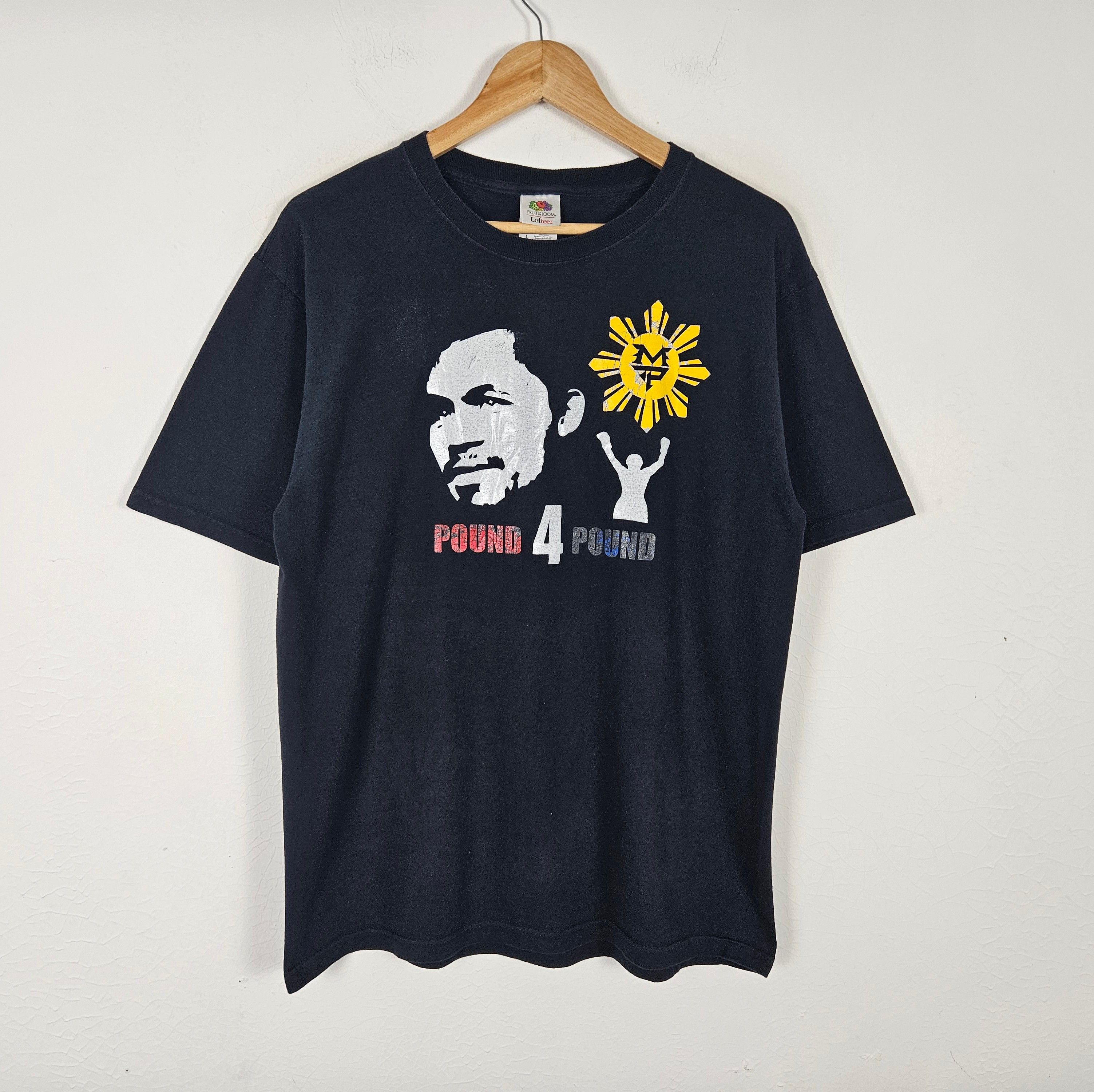 Vintage Vintage Manny Pacquiao : Pound 4 Pound shirt Size US L / EU 52-54 / 3 - 2 Thumbnail