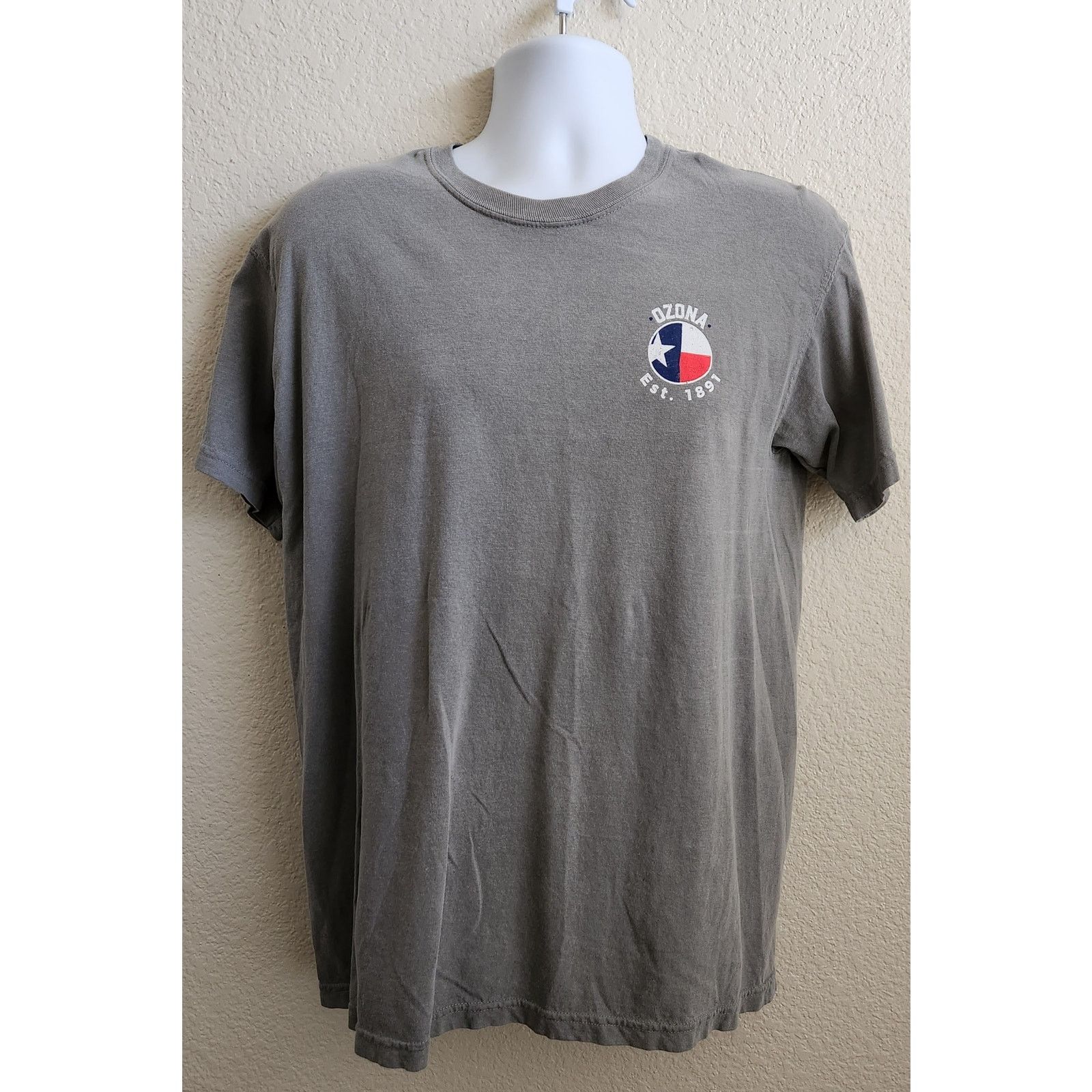 Comfort Colors Comfort Colors Gray Texas Flag Ozona T Shirt Medium Soft Size US M / EU 48-50 / 2 - 1 Thumbnail