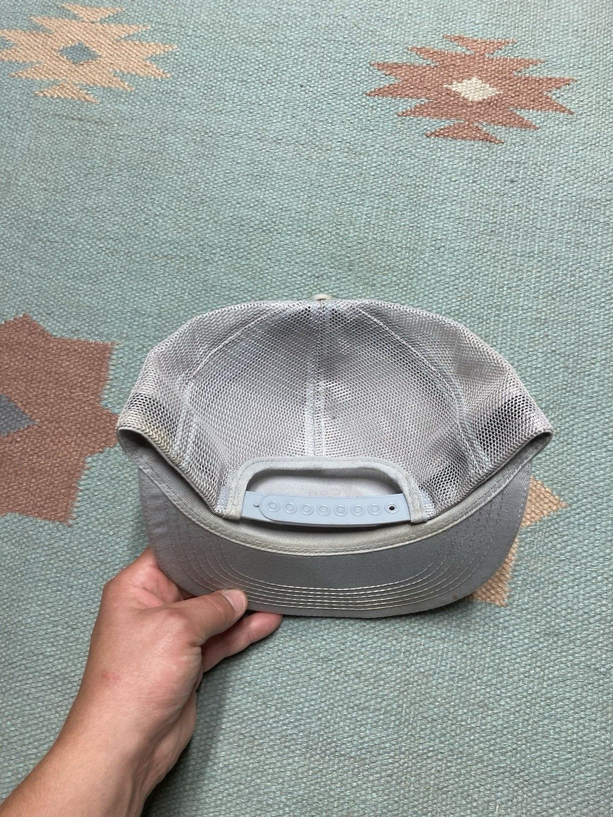 Vintage vtg 80s trucker hat Berger con Agra farm stain worn USA made Size ONE SIZE - 5 Thumbnail