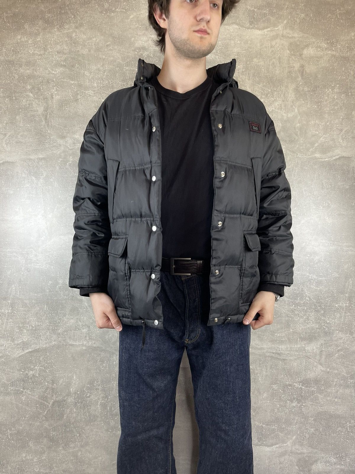 Dolce & Gabbana Dolce & Gabbana D&G 90s Hooded Puffer Jacket Black Size US S / EU 44-46 / 1 - 4 Thumbnail