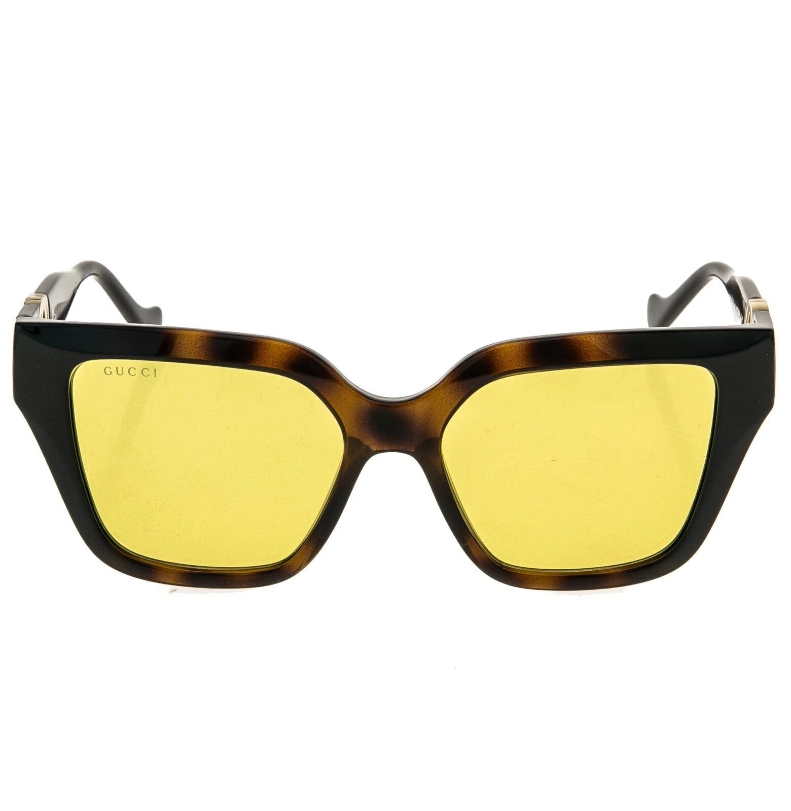 Gucci GUCCI GG1023S ARIA 1023 Brown Yellow Chain 004 Sunglasses Size ONE SIZE - 7 Thumbnail