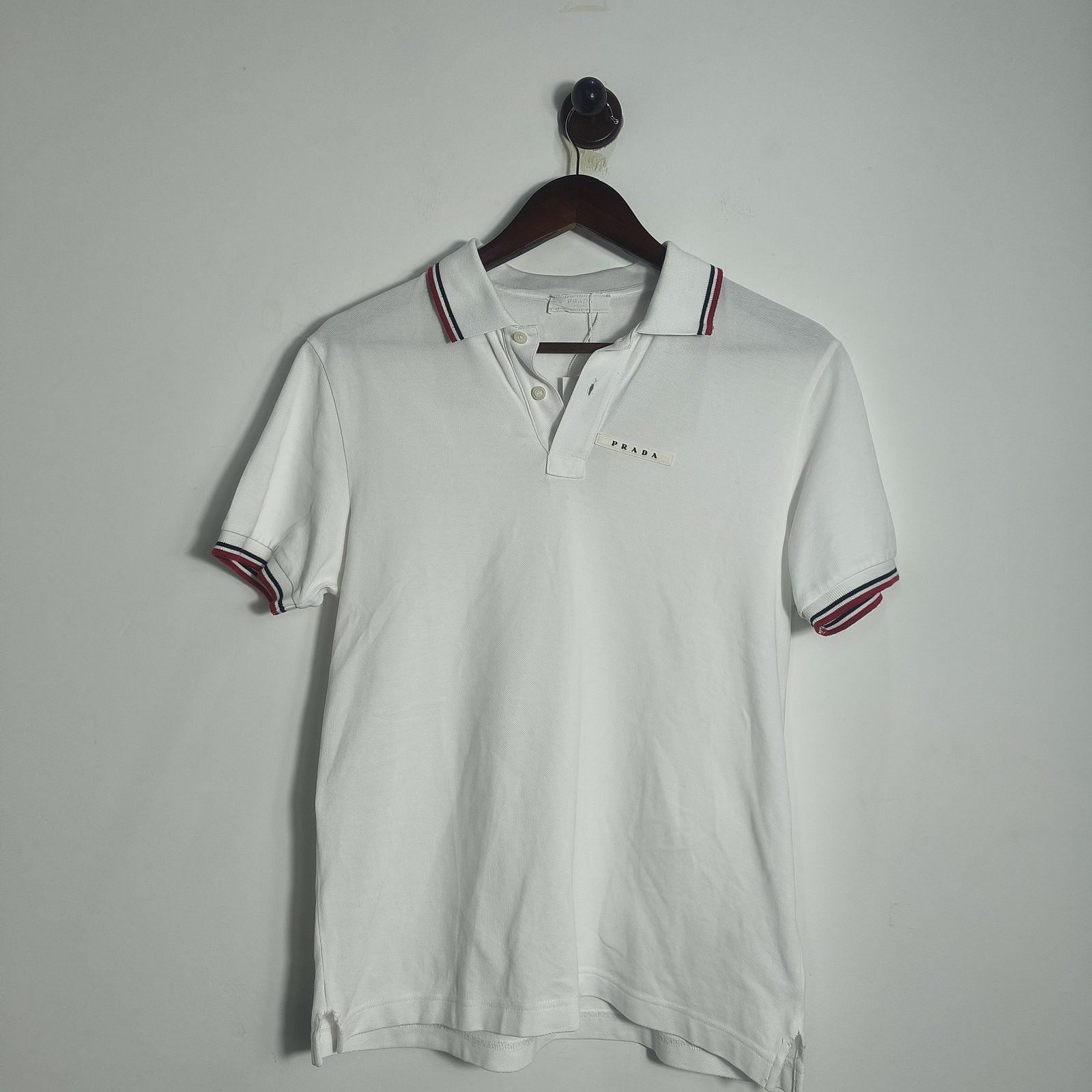 Prada Prada Striped Logo Polo Shirt Size S Size US S / EU 44-46 / 1 - 1 Thumbnail