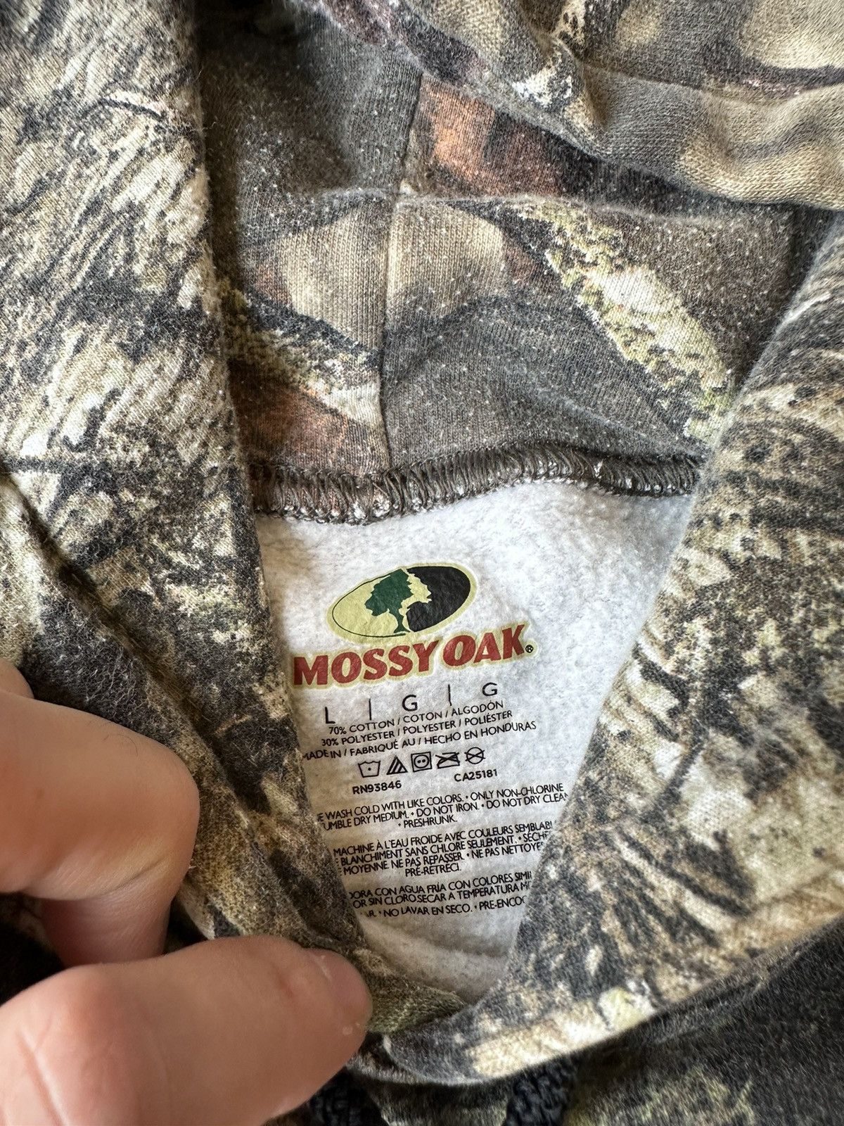 Realtree × Vintage Y2K FOREST PRINT HOODIE CAMO REALTREE Size US L / EU 52-54 / 3 - 6 Thumbnail