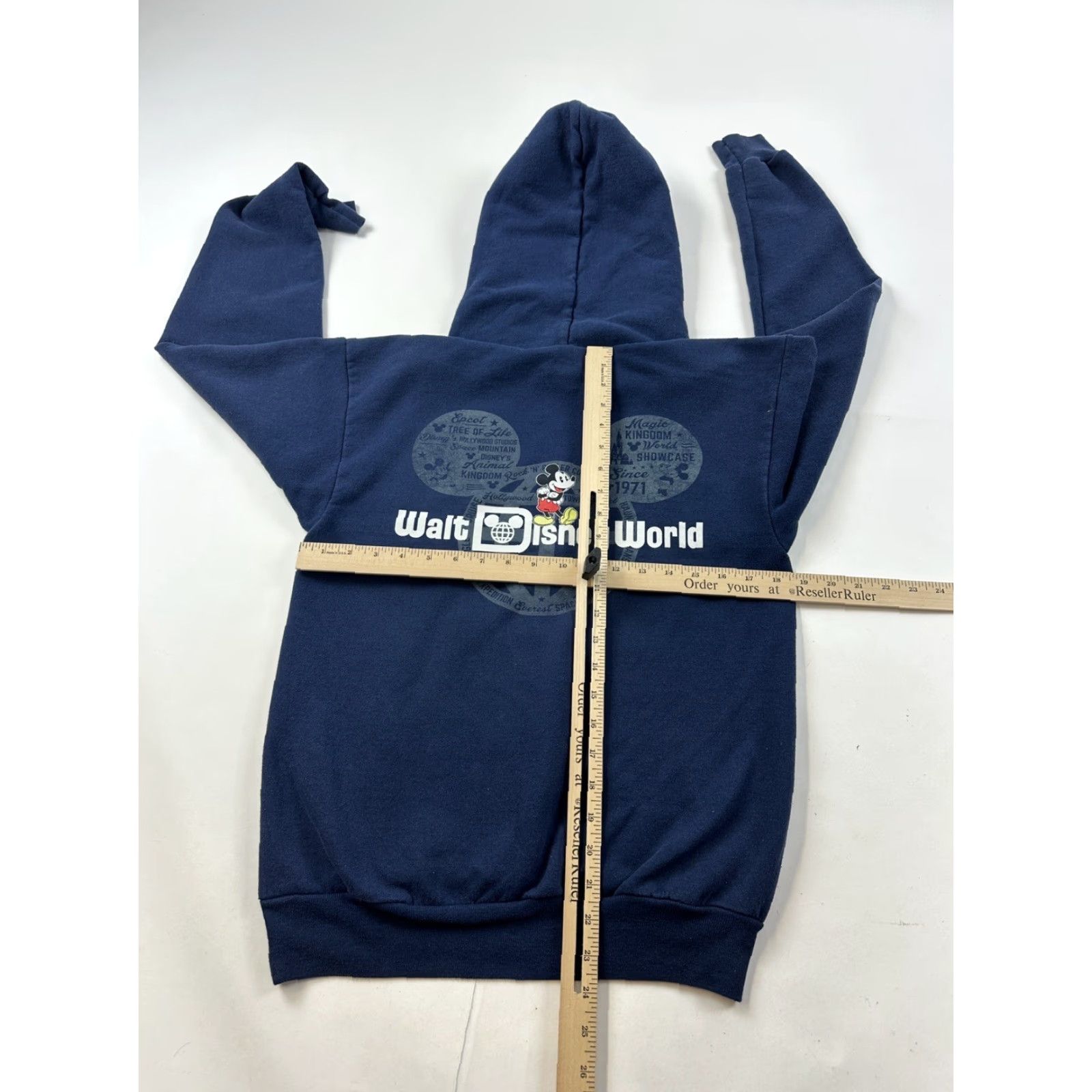 Disney Disney Hoodie Adult Small Blue Mickey Mouse Pullover Sweatshirt Size US S / EU 44-46 / 1 - 6 Thumbnail