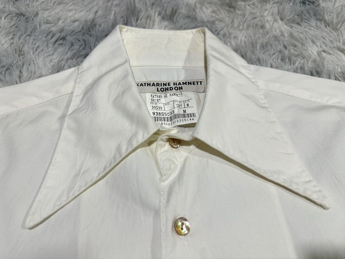 Katharine Hamnett London 🔥Vintage Katharine Hammett London Shirt Dagger Collar Size US M / EU 48-50 / 2 - 4 Thumbnail