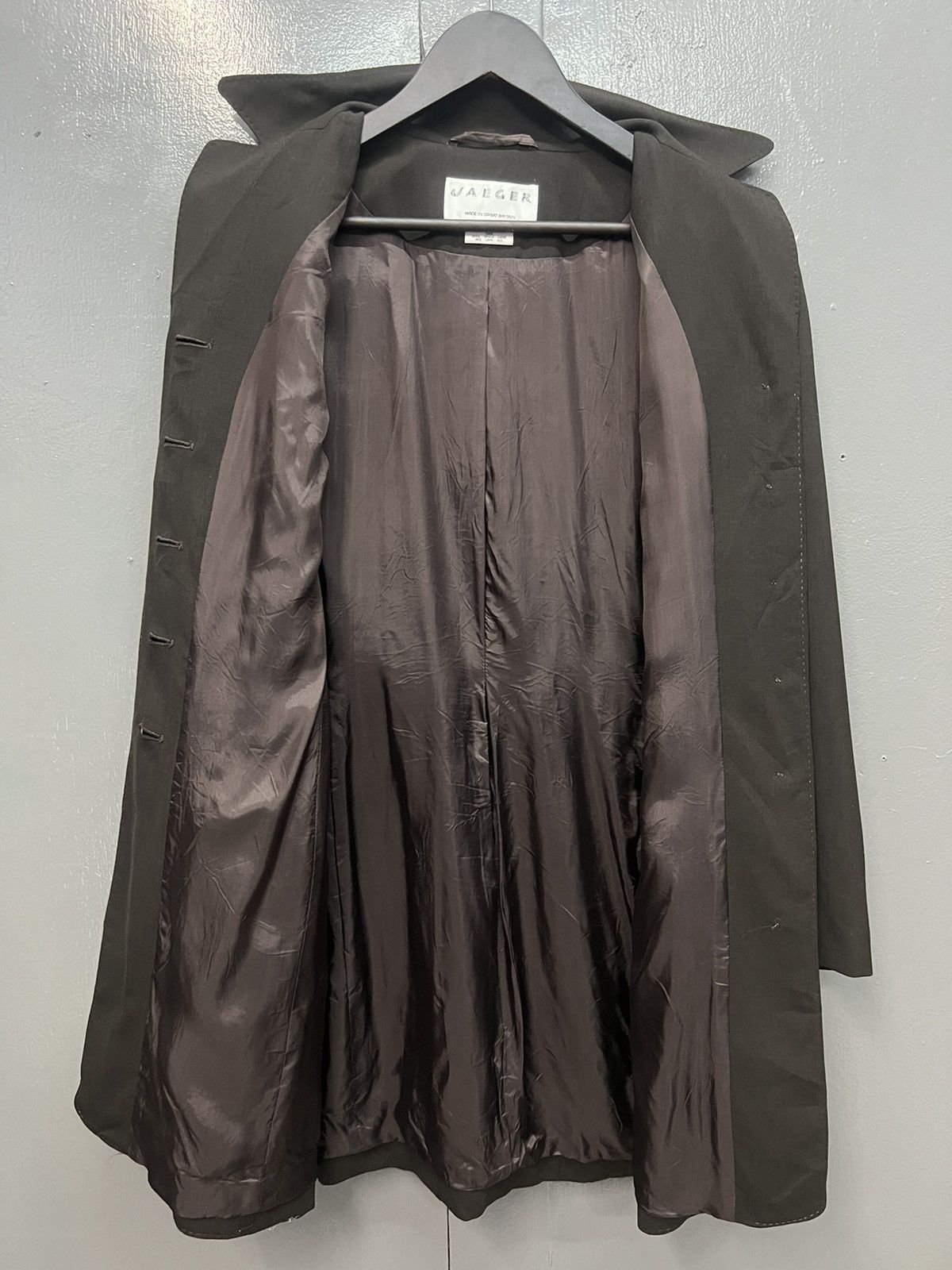 Jaeger 🔥JAEGER LONG COAT FOR WOMEN Size L / US 10 / IT 46 - 5 Thumbnail