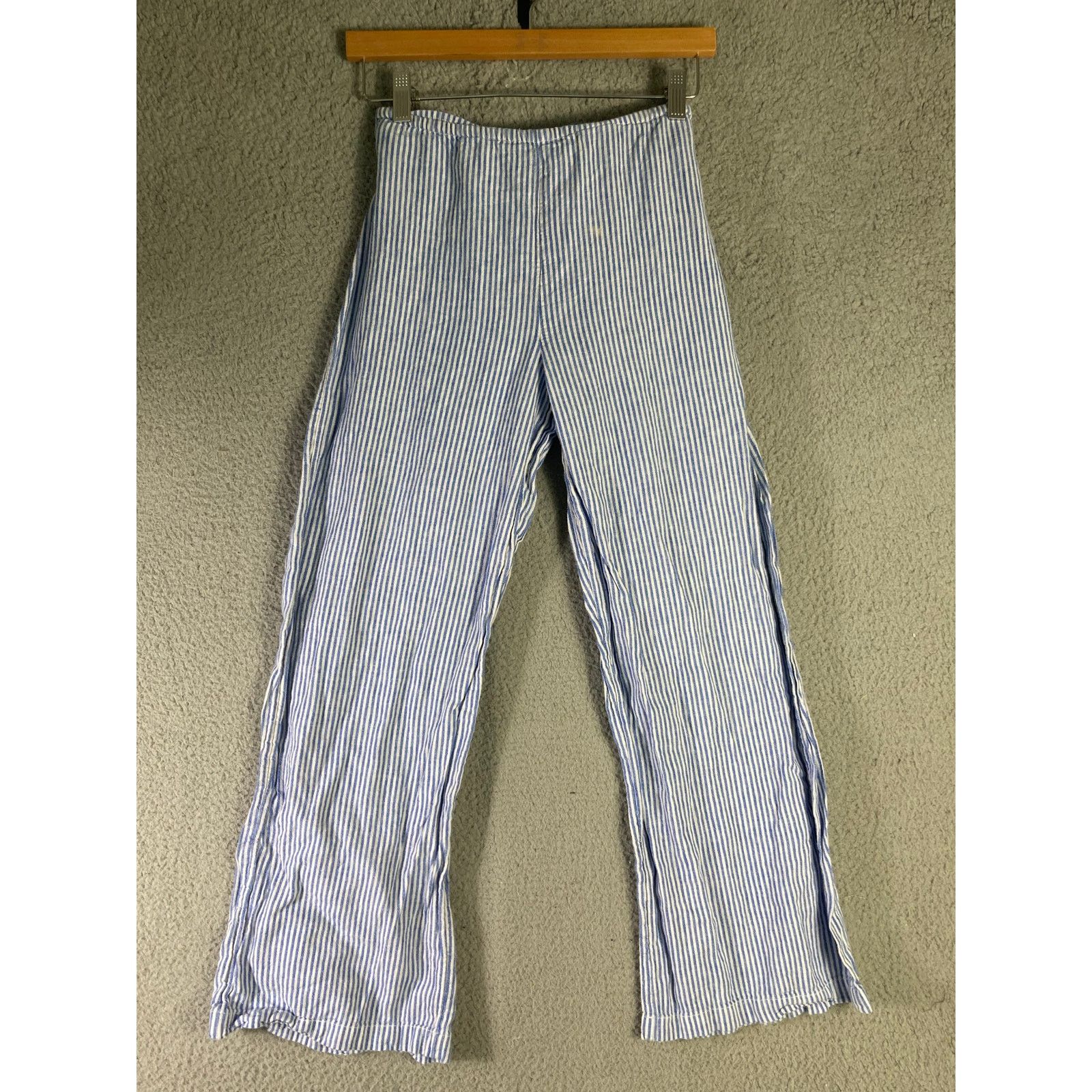 Other beachlunchlounge Women's Striped Wide-Leg Pants Blue Size S Size 26" / US 2 / IT 38 - 3 Thumbnail