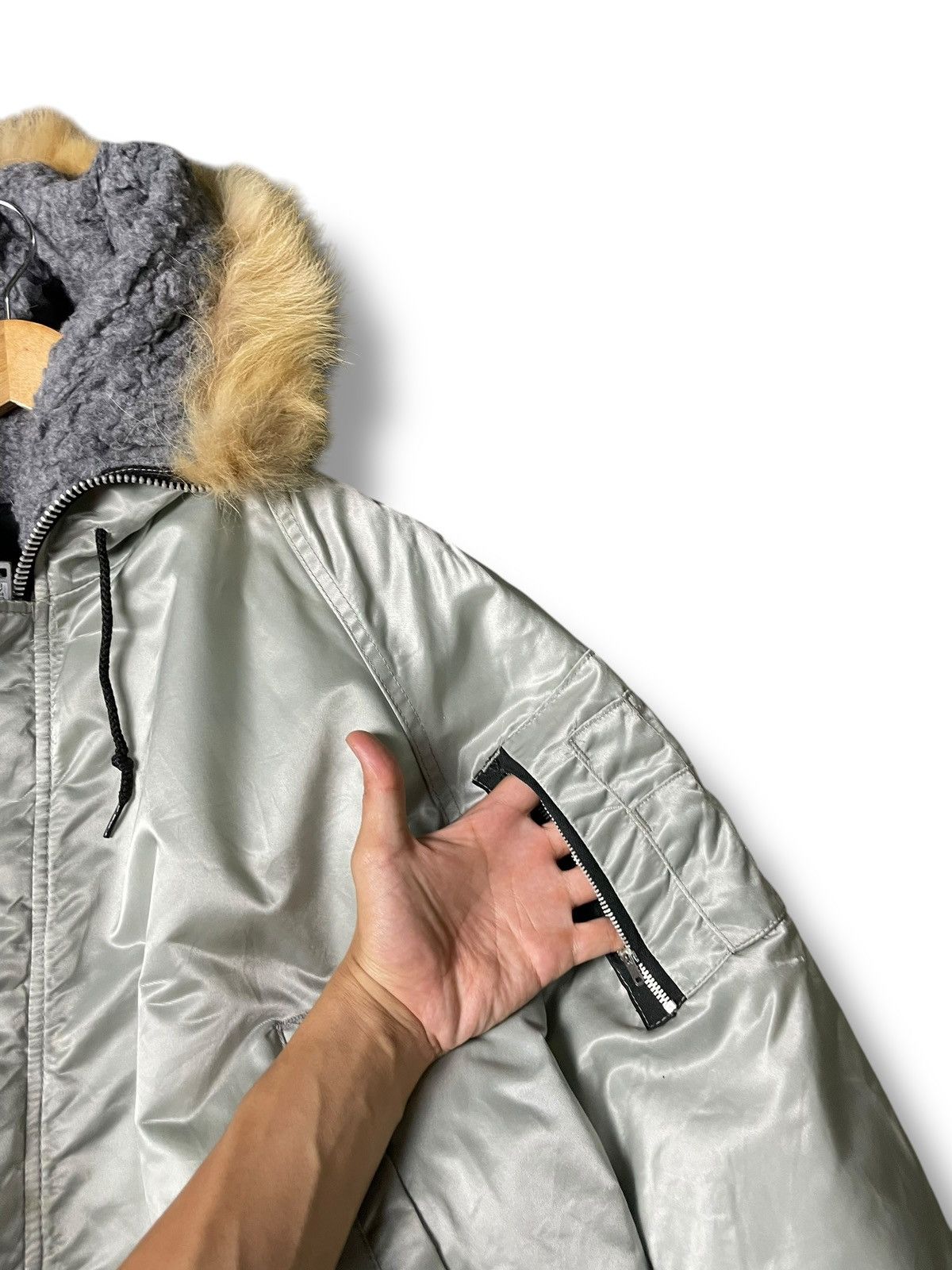 If Six Was Nine × Le Grande Bleu (L.G.B.) × Vintage Arctic Parkas Brand Mink Fur Hooded Jacket (59) Size US L / EU 52-54 / 3 - 10 Thumbnail