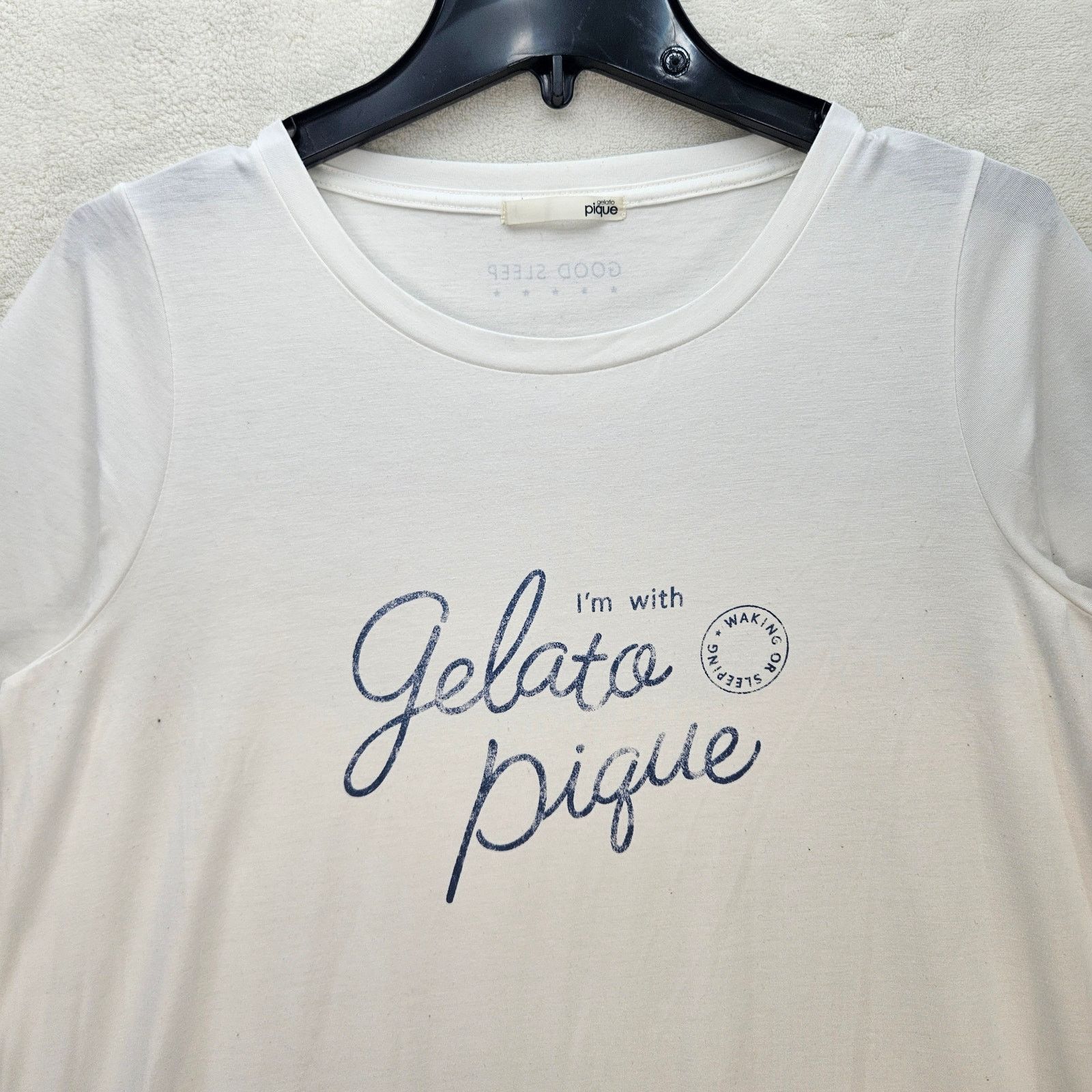 Other GELATO PIQUE OSFM SLEEPWEAR SHORT SLEEVE TALL WHITE Size ONE SIZE - 2 Thumbnail