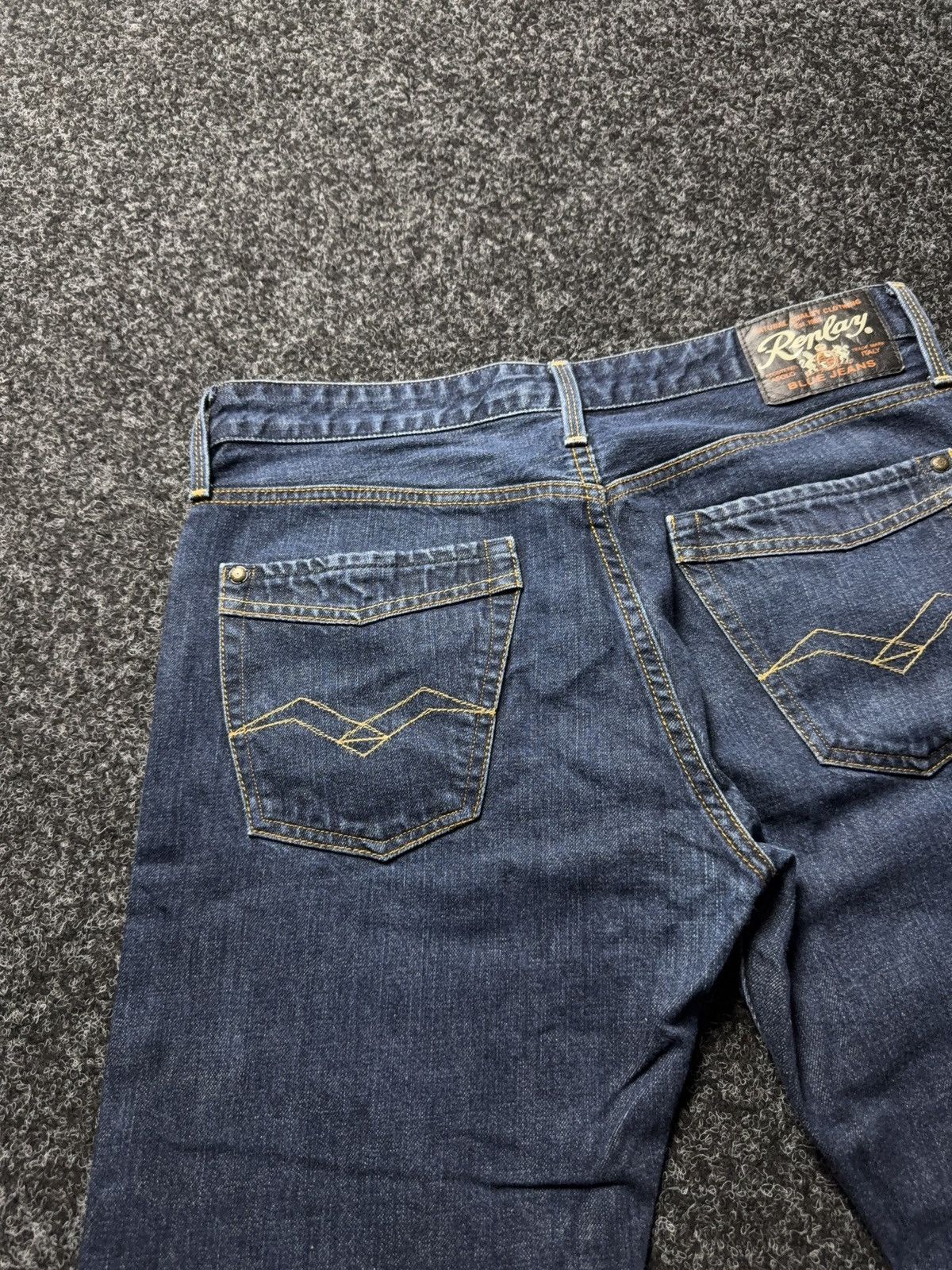 Replay Luxury 00s Y2K Replay Jimi Jeans M983 Straight Bootcut Denim Size US 34 / EU 50 - 13 Thumbnail