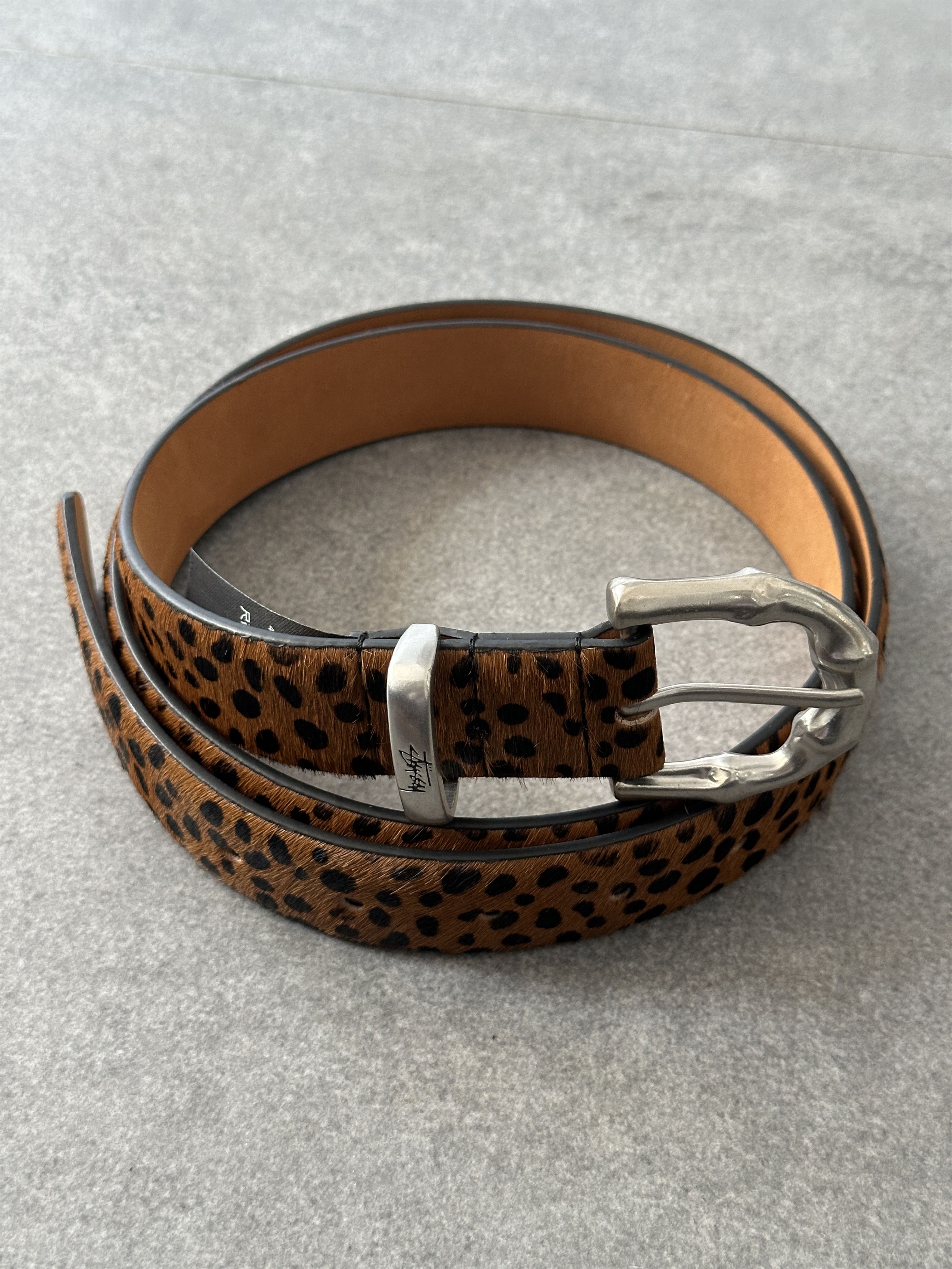 Stussy Stüssy Japan Bamboo Buckle Belt – Citron Crocodile Leather