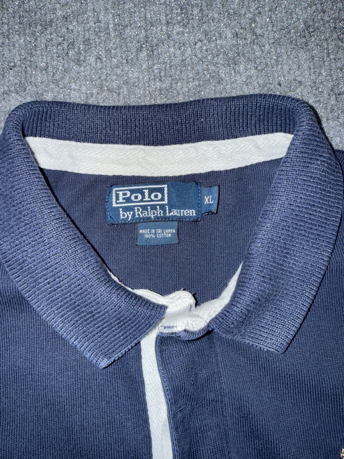 Polo Ralph Lauren Polo Ralph Lauren Crest Rugby Shirt Navy XL Size US XL / EU 56 / 4 - 4 Thumbnail