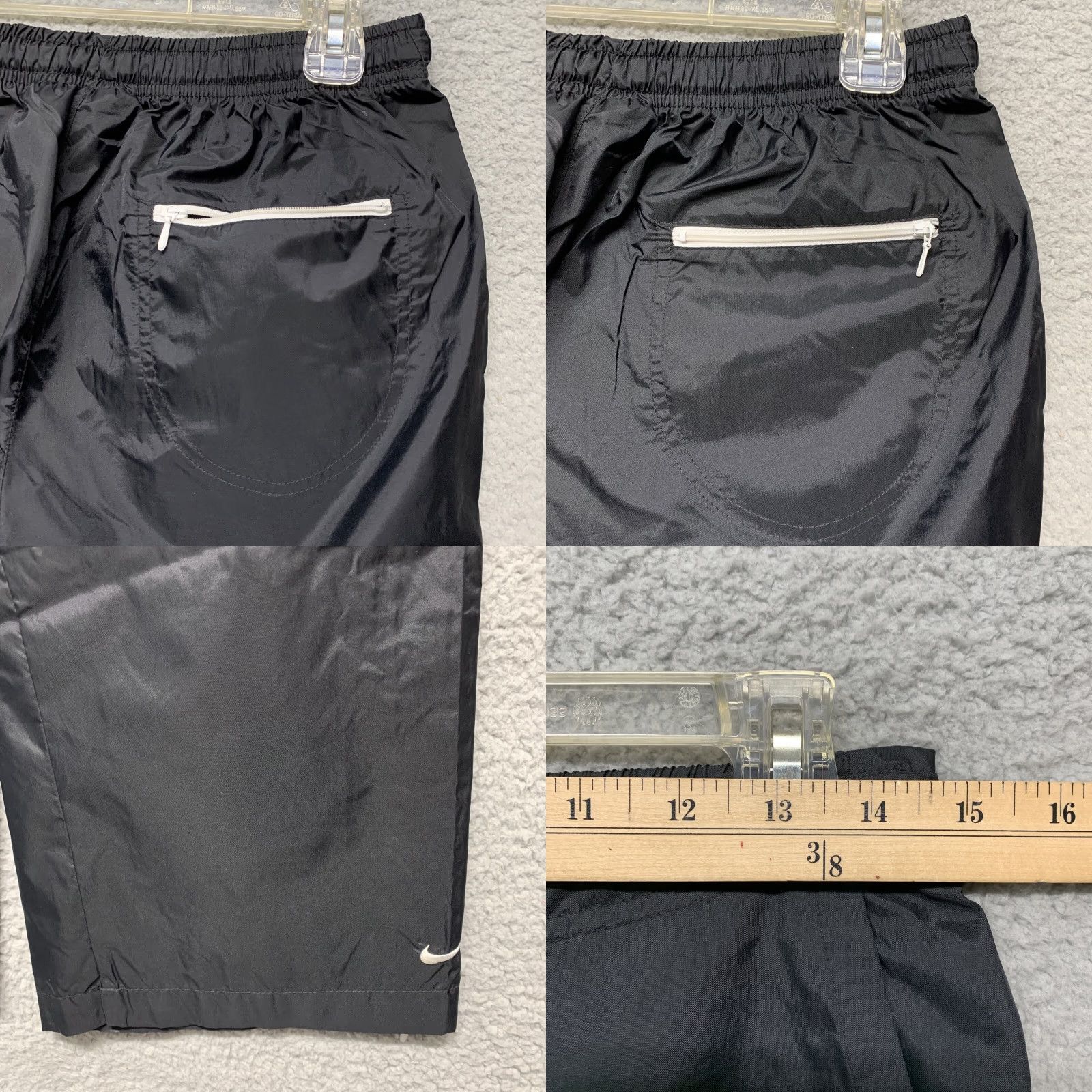 Nike Nike Running Pants Women’s 4/6 Black 2 Slash Pockets 8” Zipper at Ankle Size 27" / US 4 / IT 40 - 8 Thumbnail