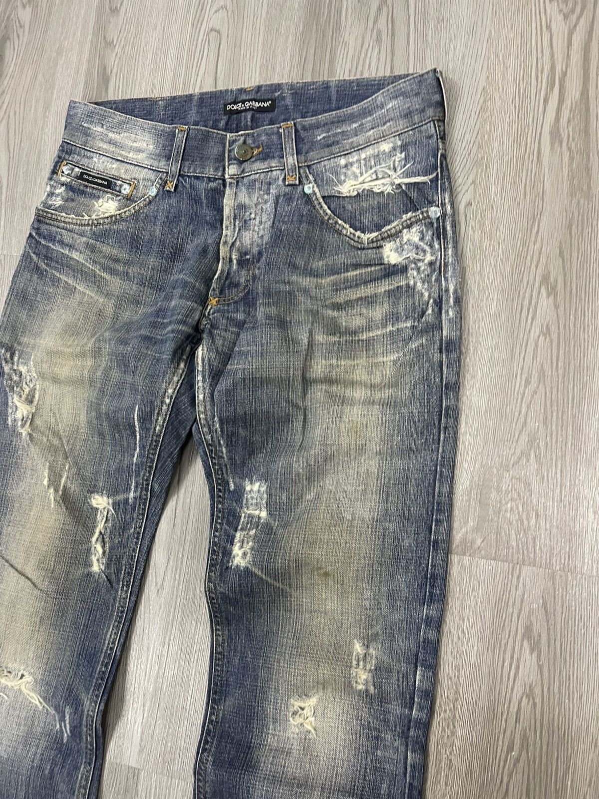 Dolce & Gabbana Dolce & Gabbana rip distressed denim Size US 32 / EU 48 - 5 Thumbnail