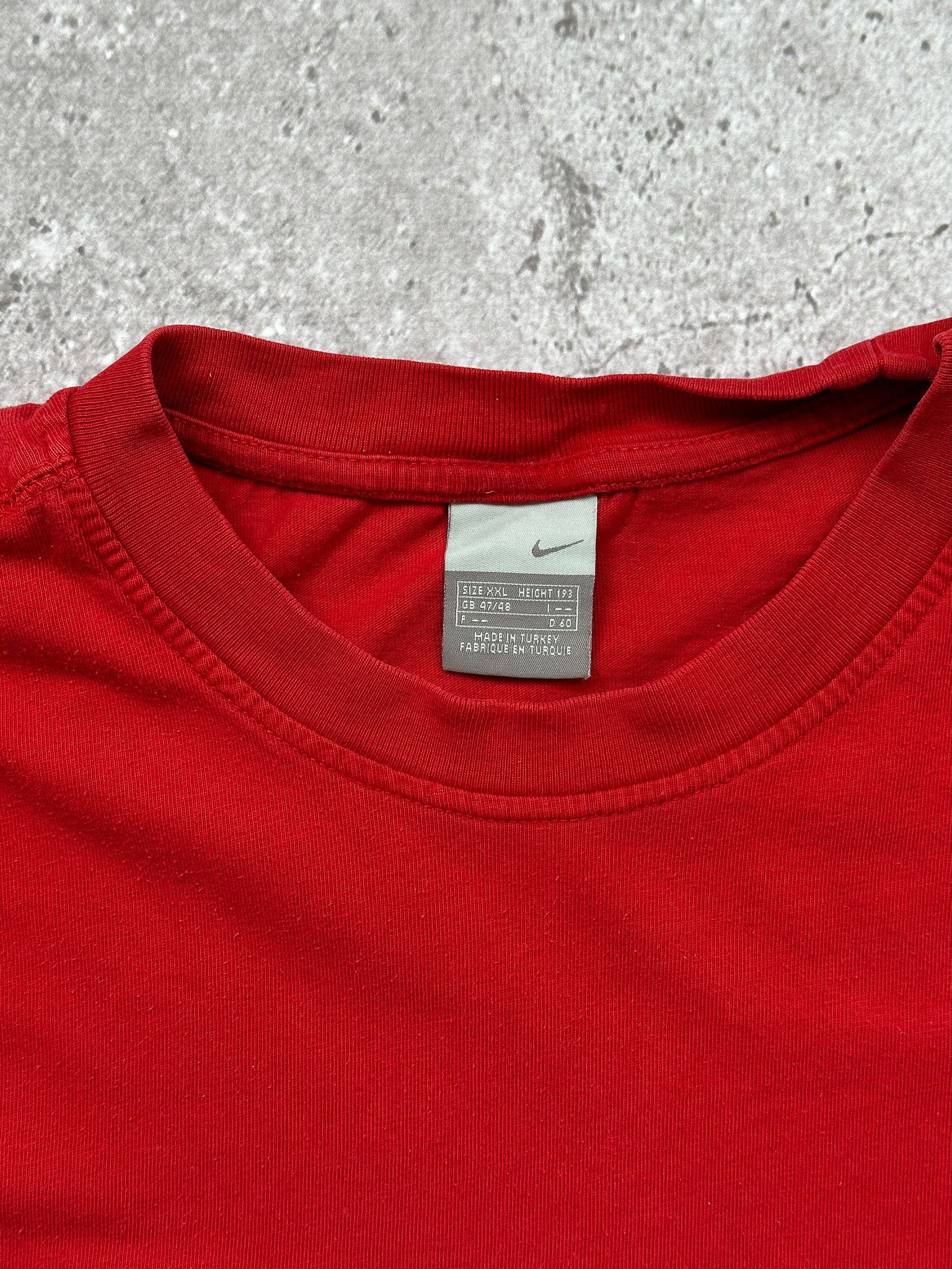 Nike Vintage Nike Swoosh Red Tee Shirt Size XL XXL Size US XL / EU 56 / 4 - 5 Thumbnail