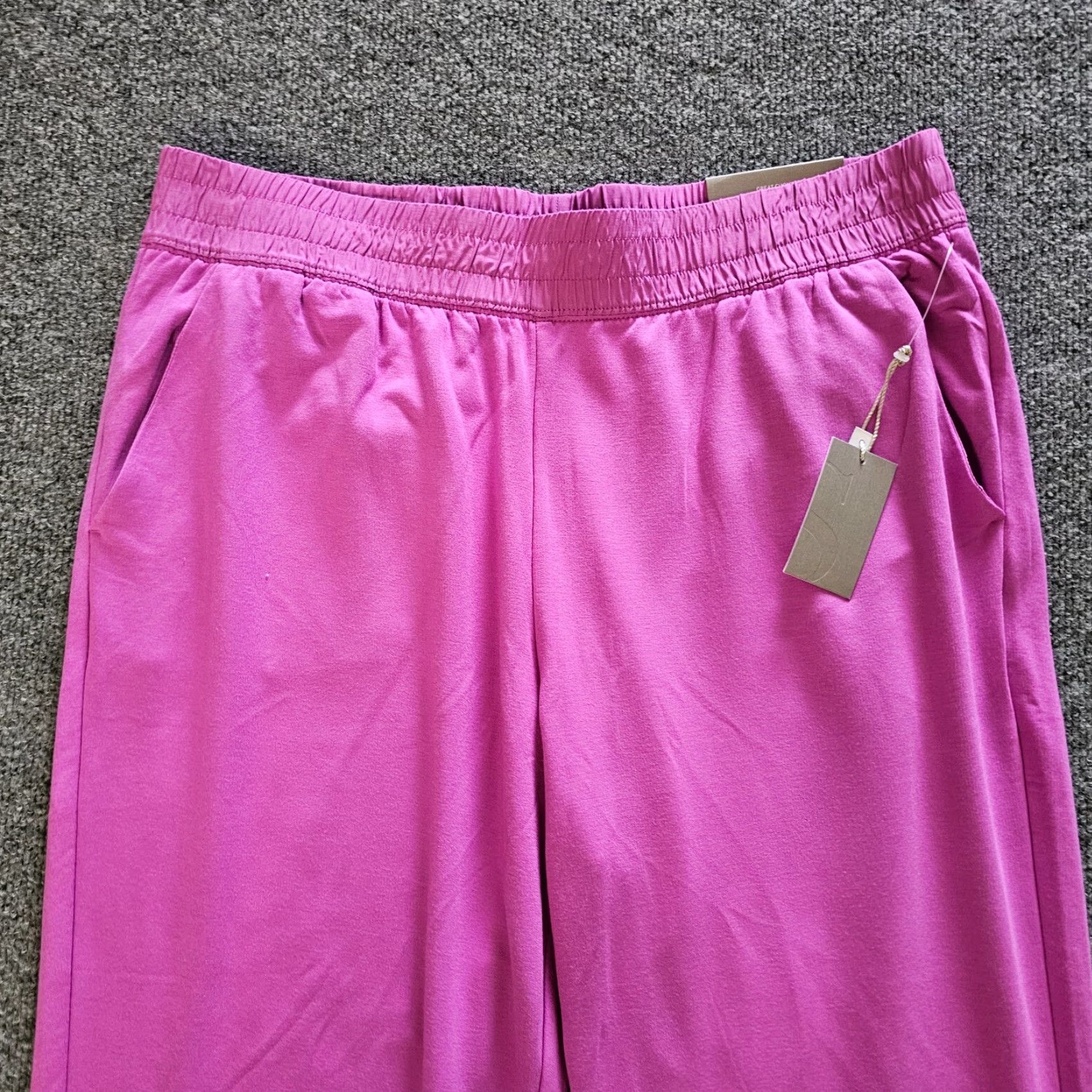 Soft Surroundings Soft Surroundings Pants Womens Large Purple Straight Leg Elastic Waist Casual Size 24" / US 00 / IT 34 - 2 Thumbnail