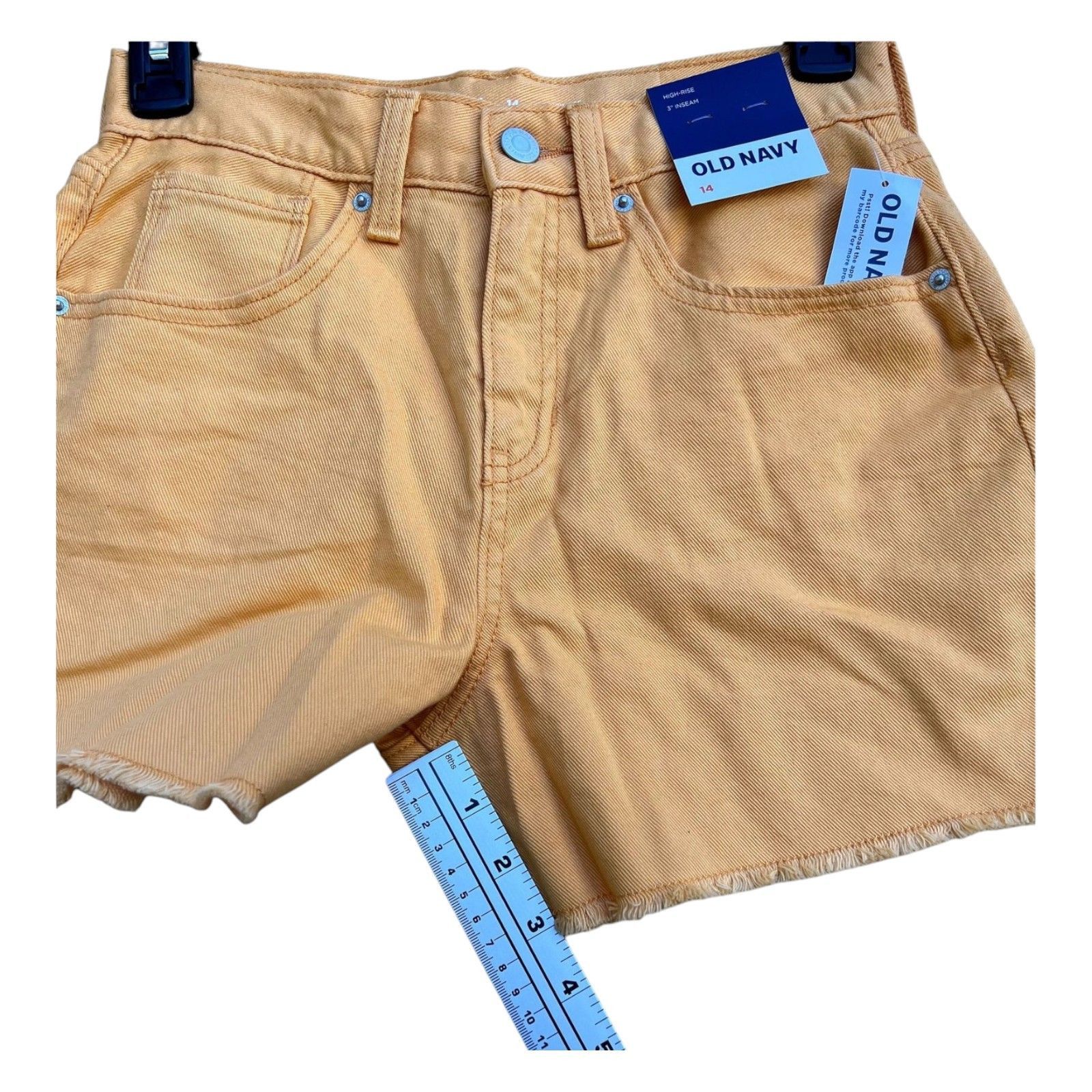 Old Navy Old Navy - Women's Sexy Denim Shorts - Yellow - 14 Size 36" / US 14 / IT 50 - 7 Thumbnail