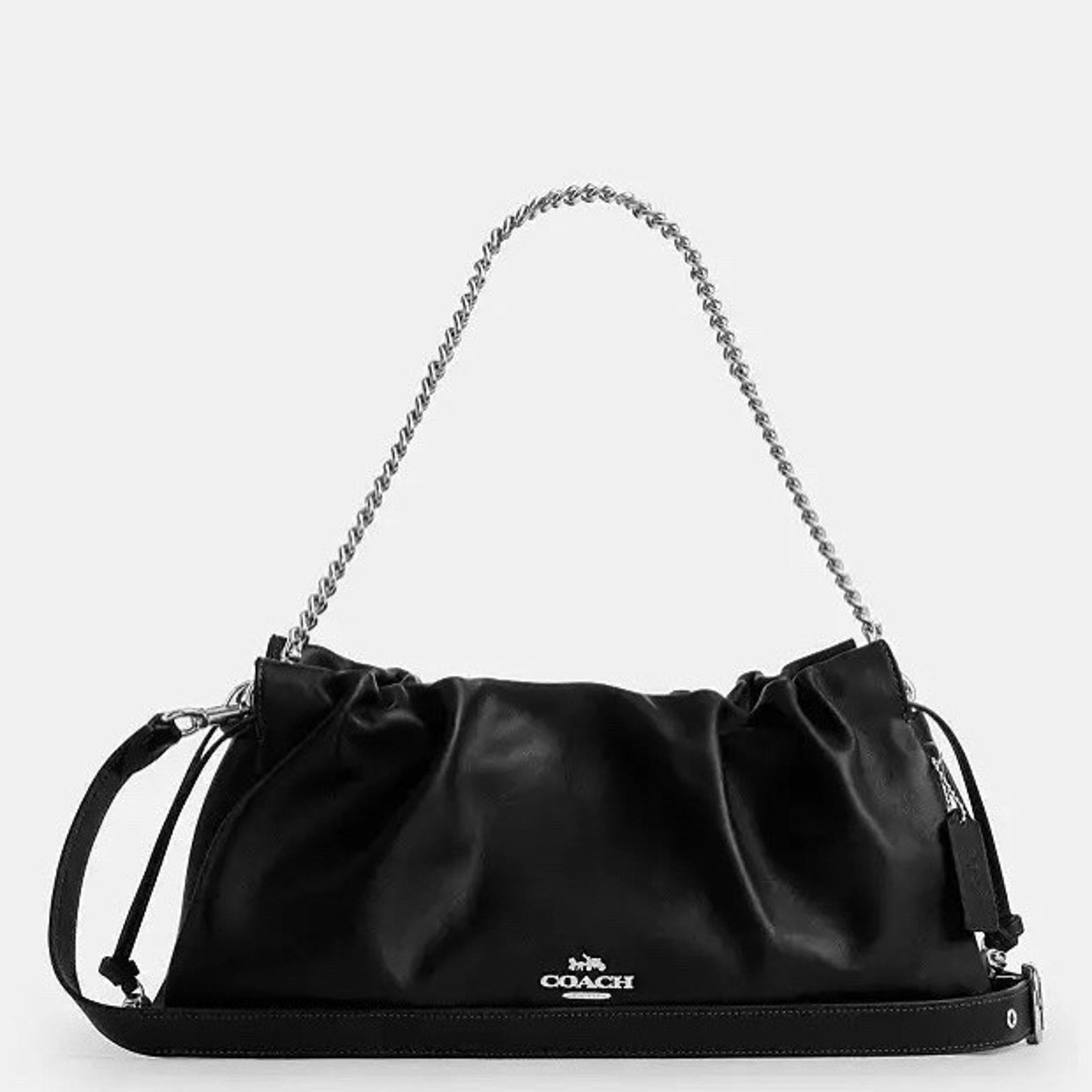 Coach NWT Coach Faye Large Shoulder Bag CCE68 leather Silver/Black Size ONE SIZE - 7 Thumbnail