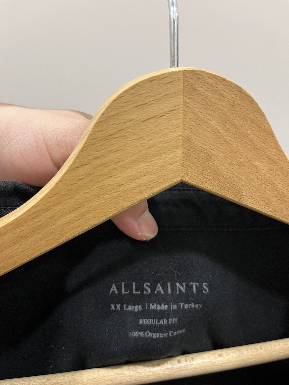 Allsaints Vintage Allsaints Reform Polo T-Shirt Cotton Black size XL Size US XL / EU 56 / 4 - 4 Thumbnail