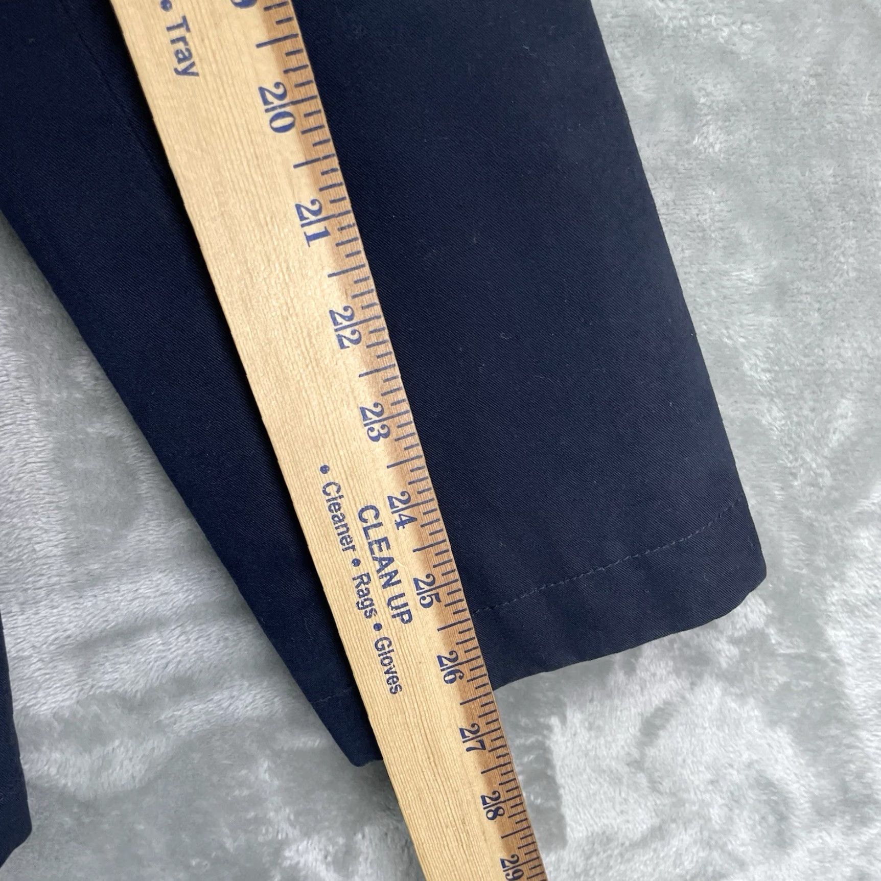 Vintage LL Bean Blazer Jacket Men 40R Coat Two-Button Single-Breasted Navy Blue Cotton Lining Casual Business Travel 44 Chest Regular Fit Mens Size 40R - 6 Thumbnail