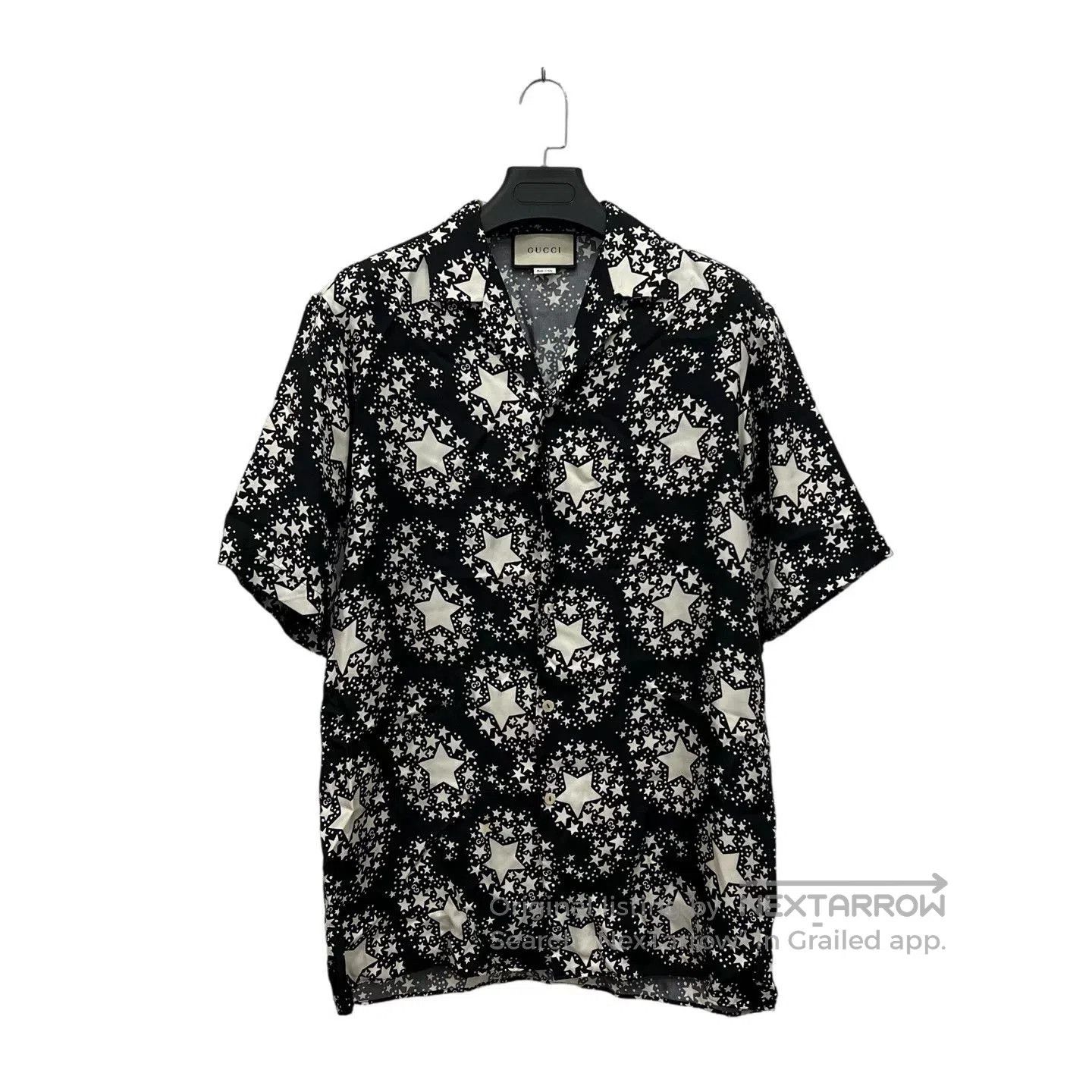 Japanese Brand Gucci Silk Star Print Short-Sleeve Shirt. Size US S / EU 44-46 / 1 - 1 Thumbnail