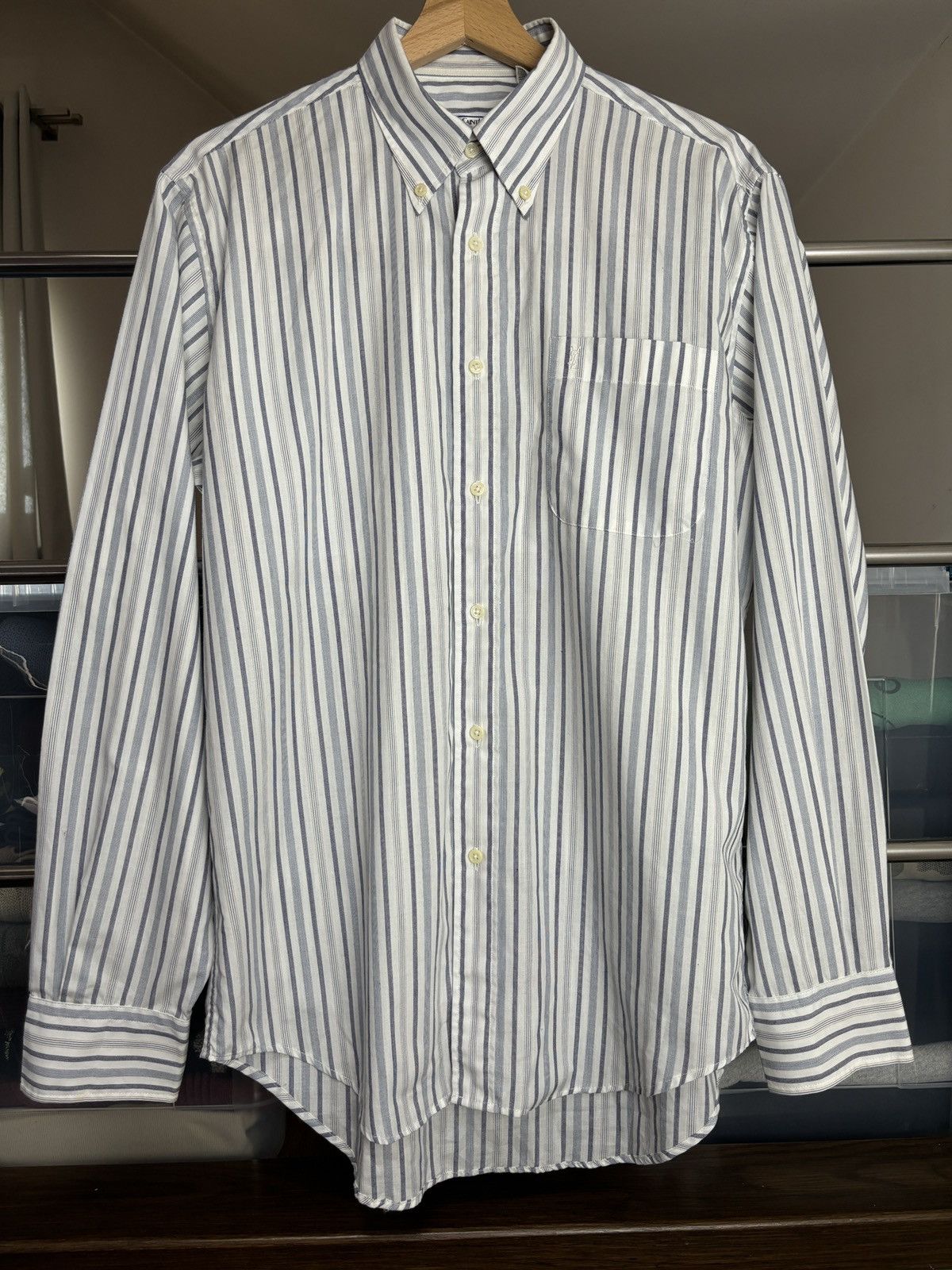 Yves Saint Laurent Yves Saint Laurent Vintage Striped Shirt Size US M / EU 48-50 / 2 - 1 Thumbnail