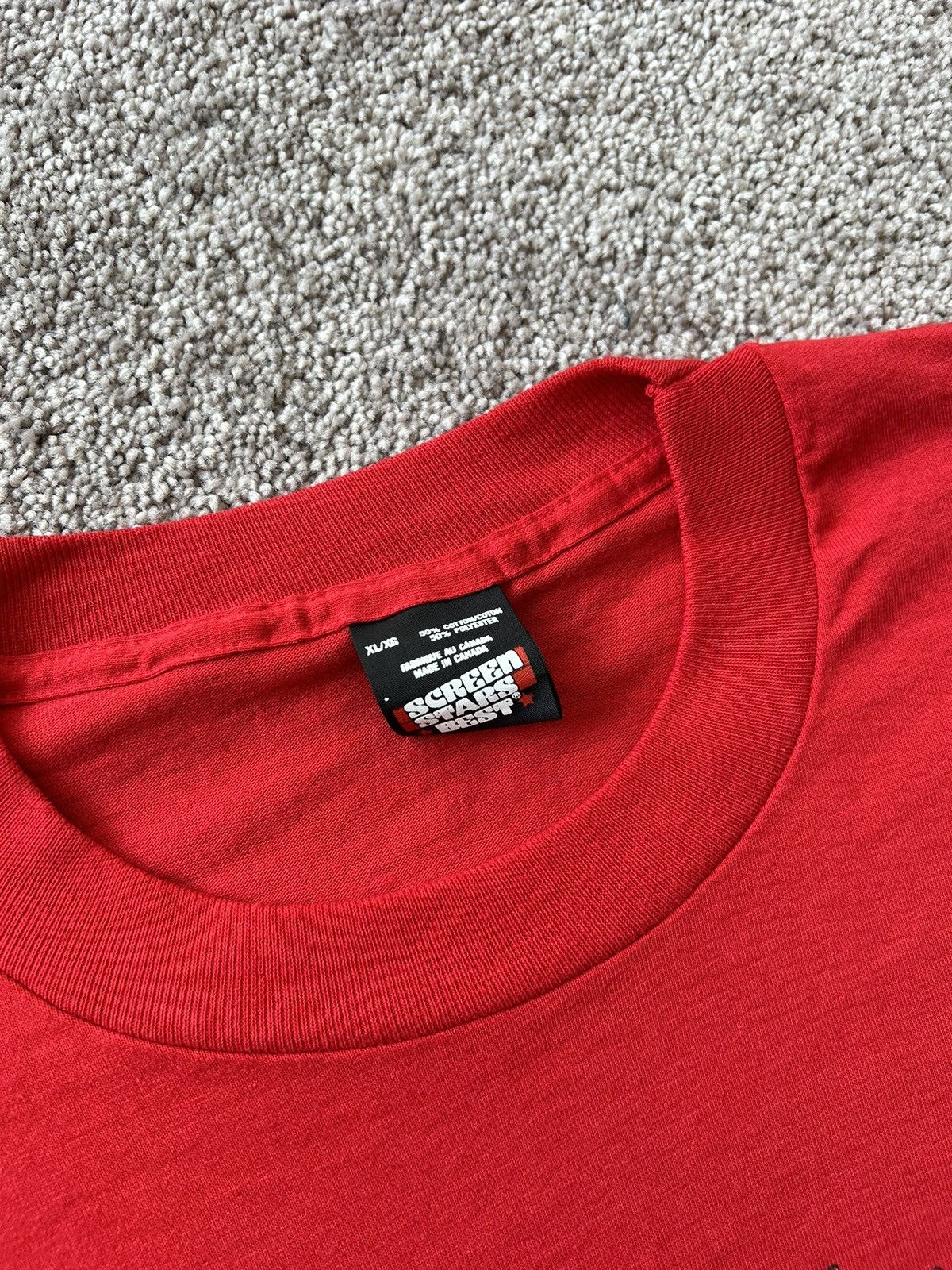Vintage Recycle Mistletoe Give Kisses All Year Single Stitch Tee Size US XL / EU 56 / 4 - 5 Thumbnail