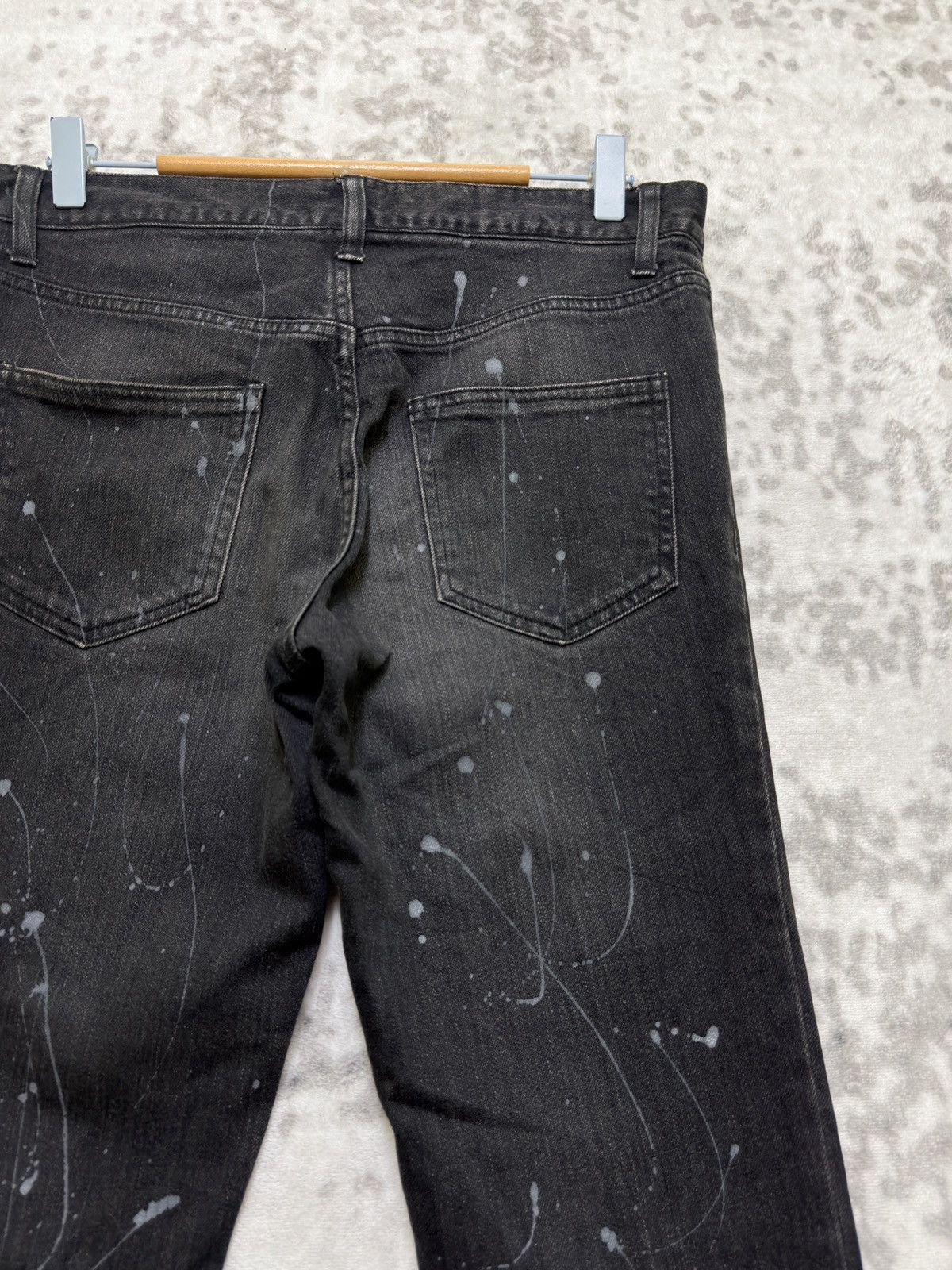Shellac Vintage SHELLAC Paint Splashed Slim Fit Button Denim Jeans Size US 30 / EU 46 - 11 Thumbnail