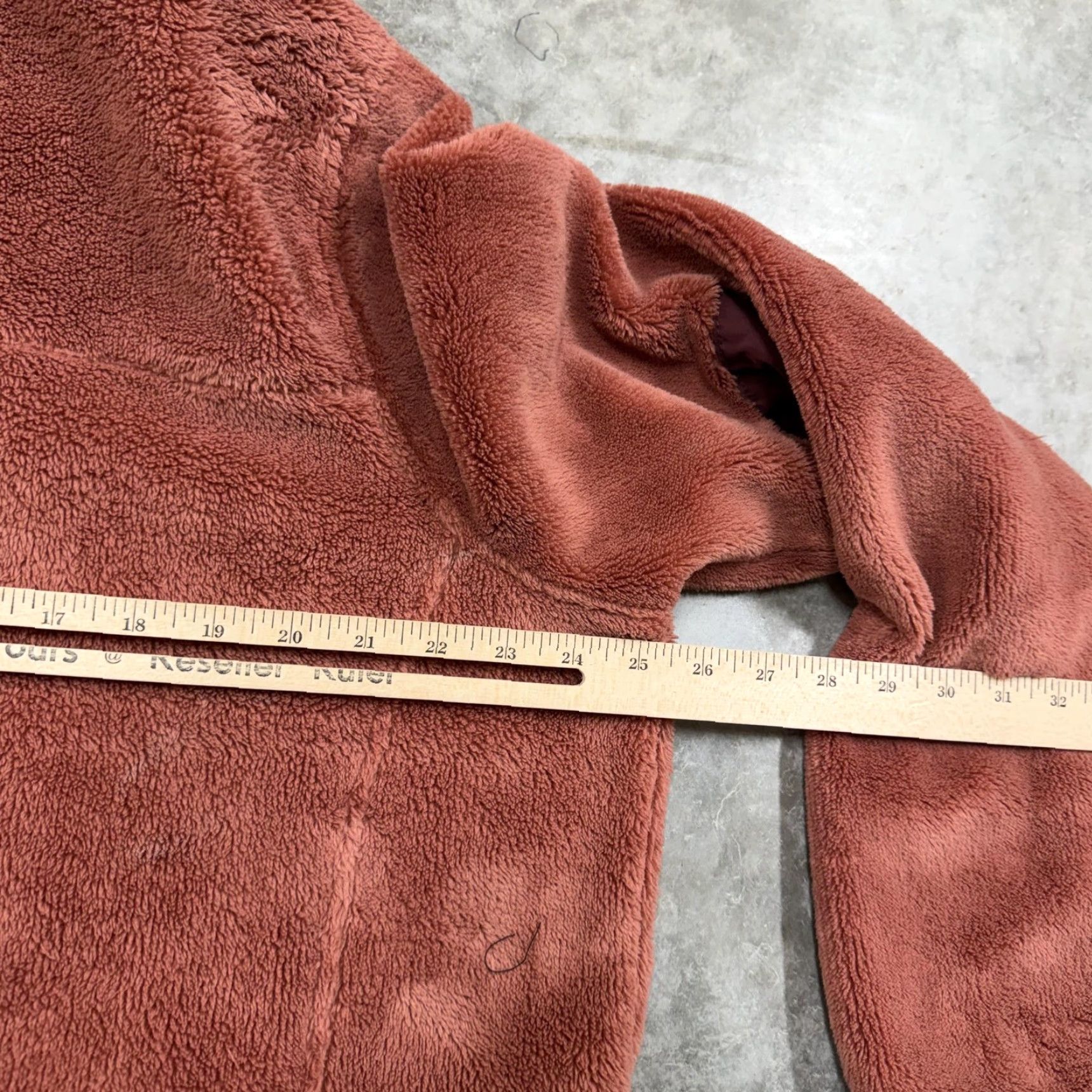 Vintage L.L. Bean Fleece Jacket Womens 1X Pink Full Zip Soft Plush Collared Pockets Size XL / US 12-14 / IT 48-50 - 7 Thumbnail
