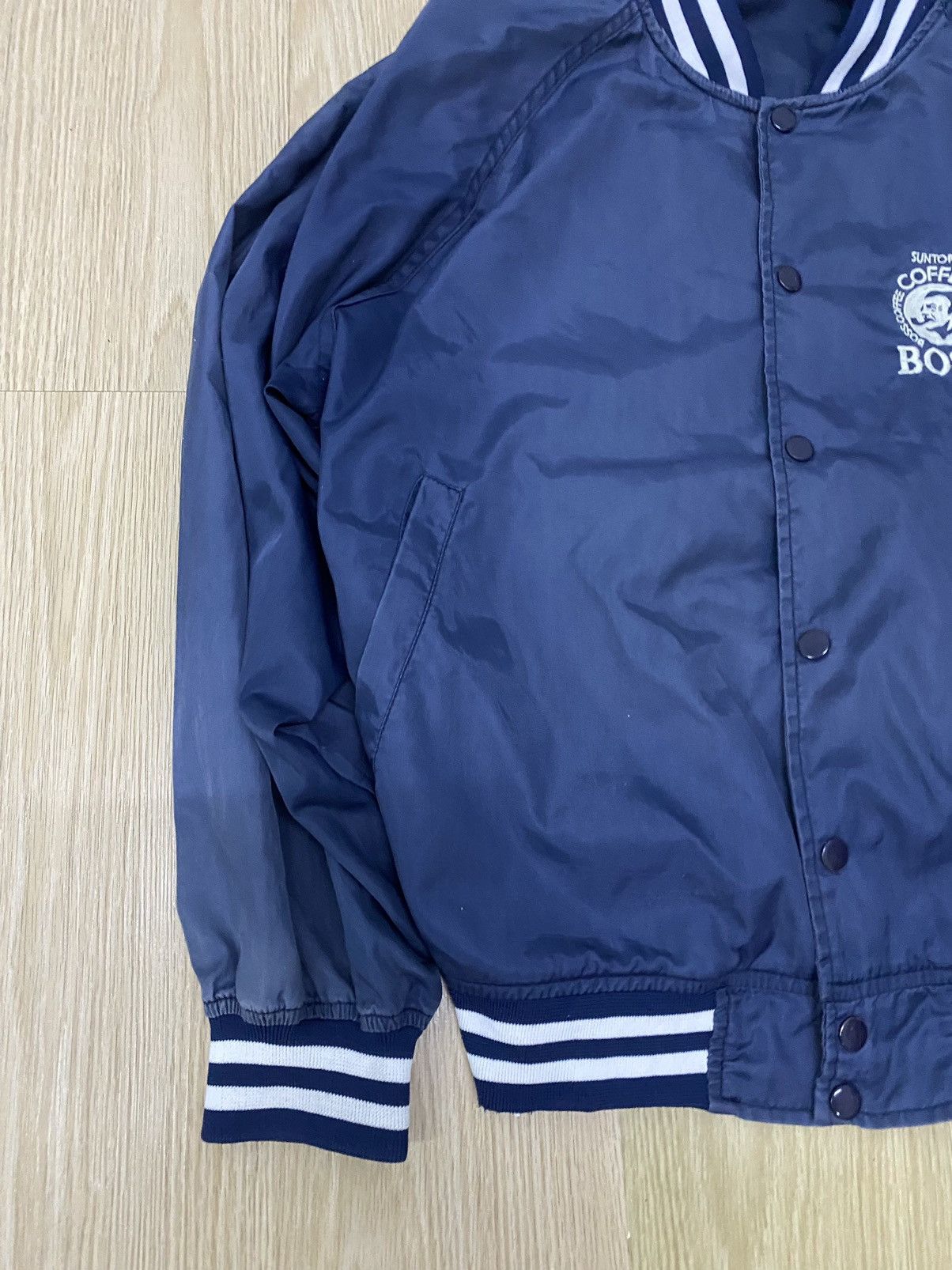 Japanese Brand × Vintage Vintage suntory boss coffee NYLON varsity jacket Size US L / EU 52-54 / 3 - 3 Thumbnail