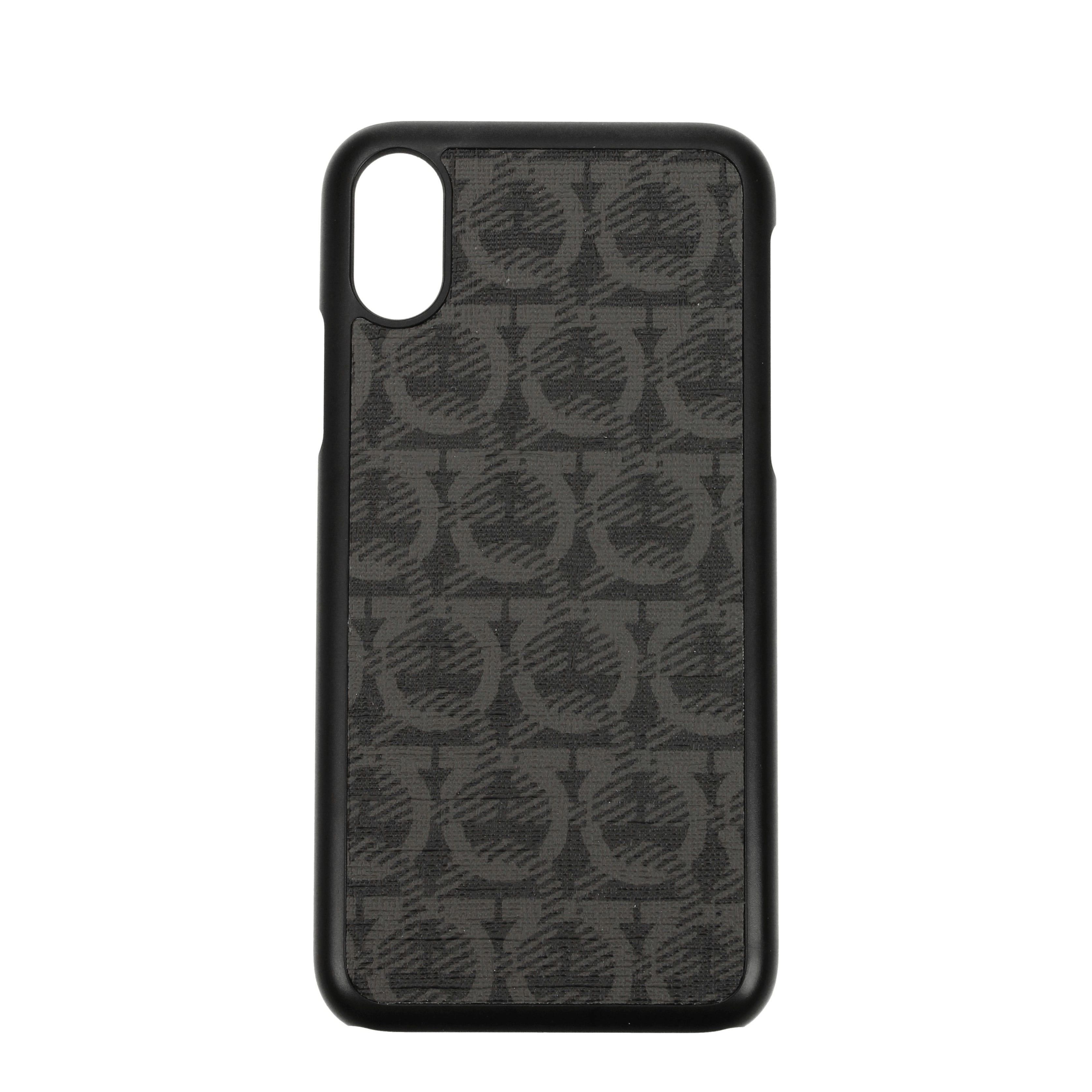 Salvatore Ferragamo Salvatore Ferragamo IPhone Covers Men Fabric Black/Grey Size ONE SIZE - 1 Preview