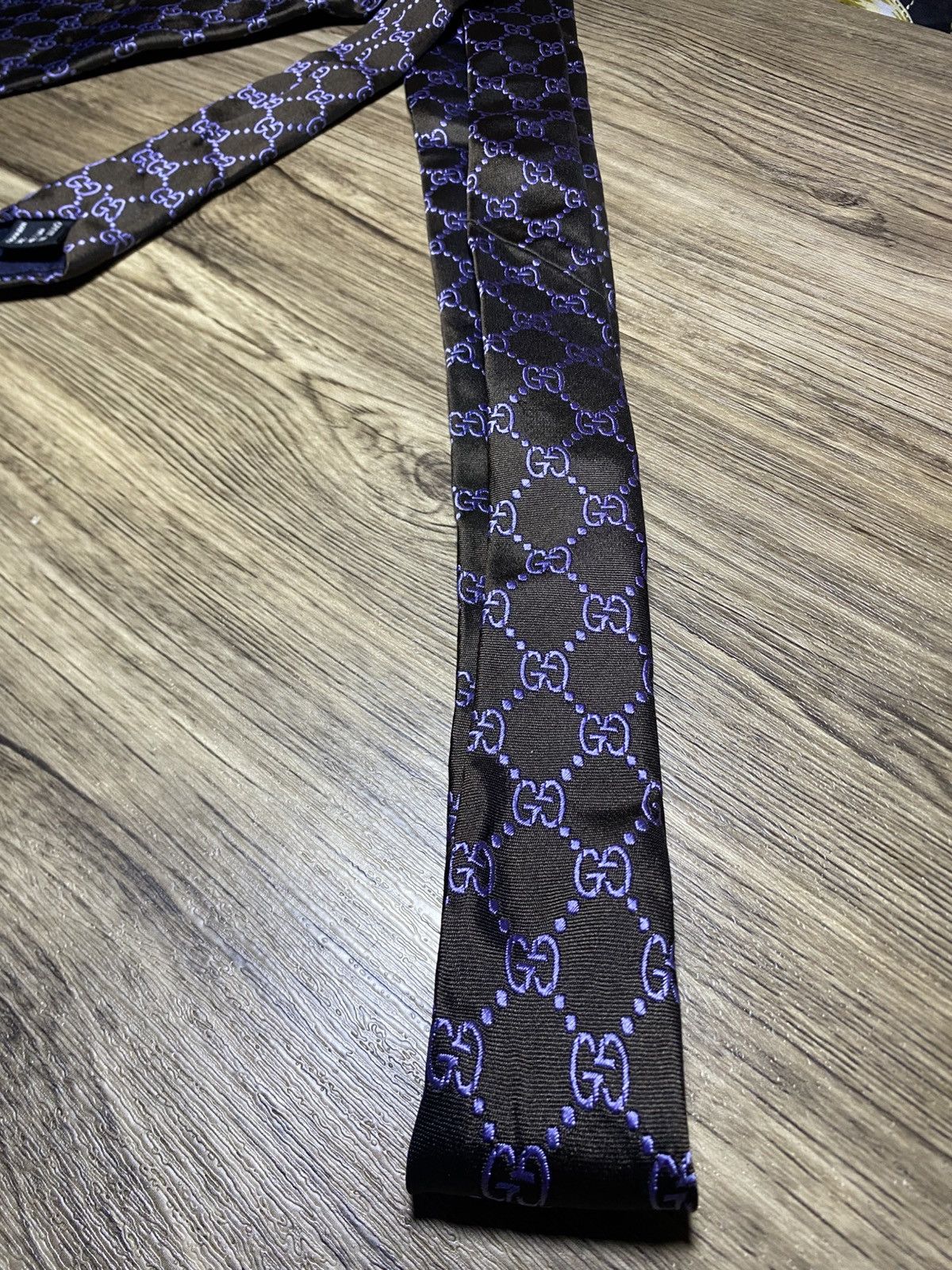 Gucci Gucci Mens GG Silk Tie Size ONE SIZE - 6 Thumbnail