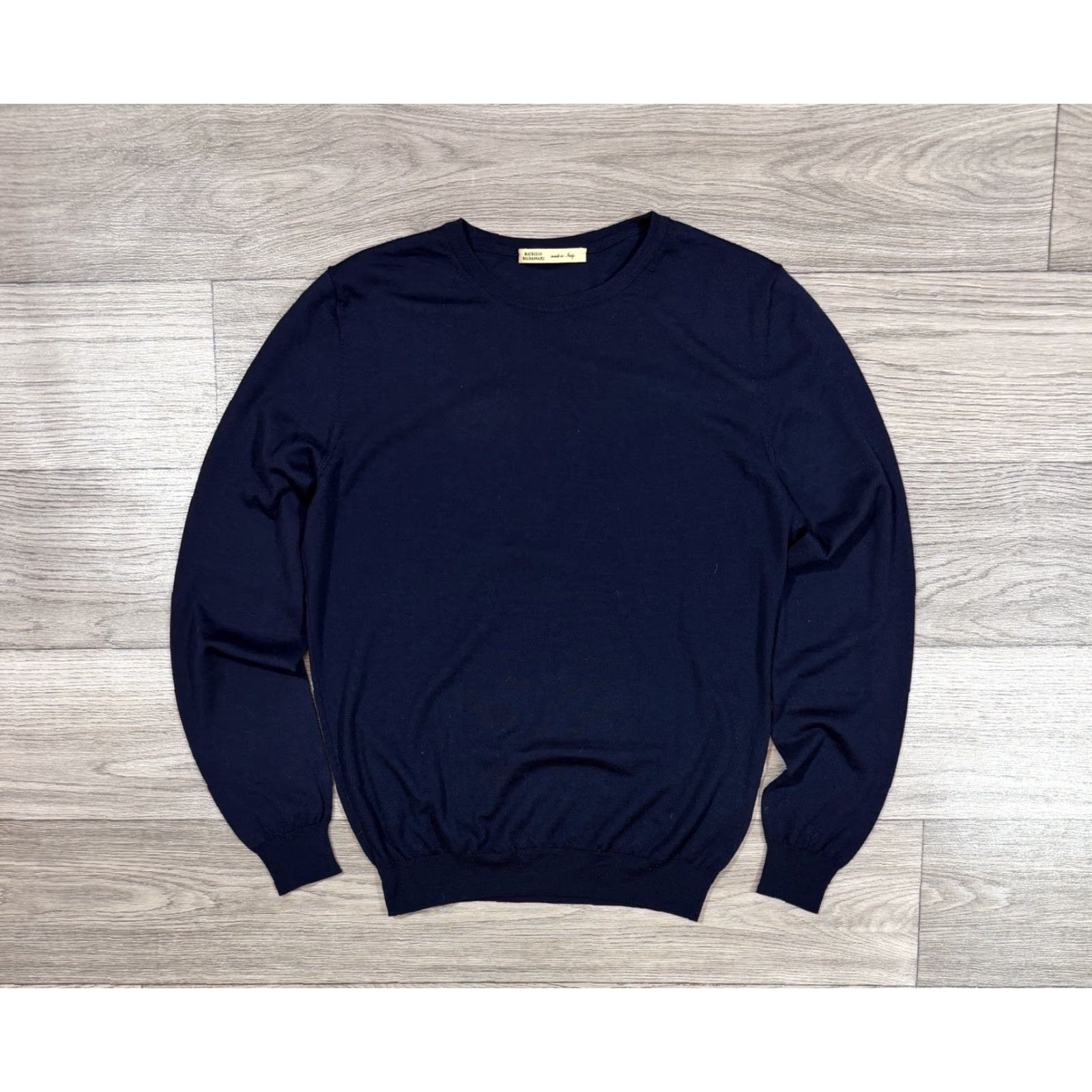 Vintage Maurizio Baldassari Wool Sweater Navy Crew Neck Mens Size S Size US S / EU 44-46 / 1 - 2 Thumbnail