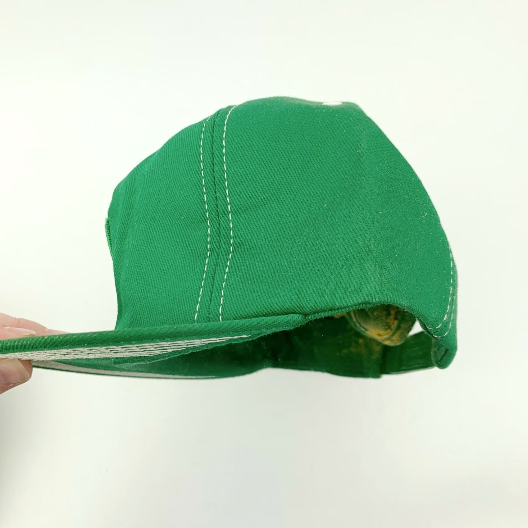 Vintage VINTAGE 80s K-Products Patch Green White Snapback Trucker Hat Cap Size ONE SIZE - 4 Thumbnail