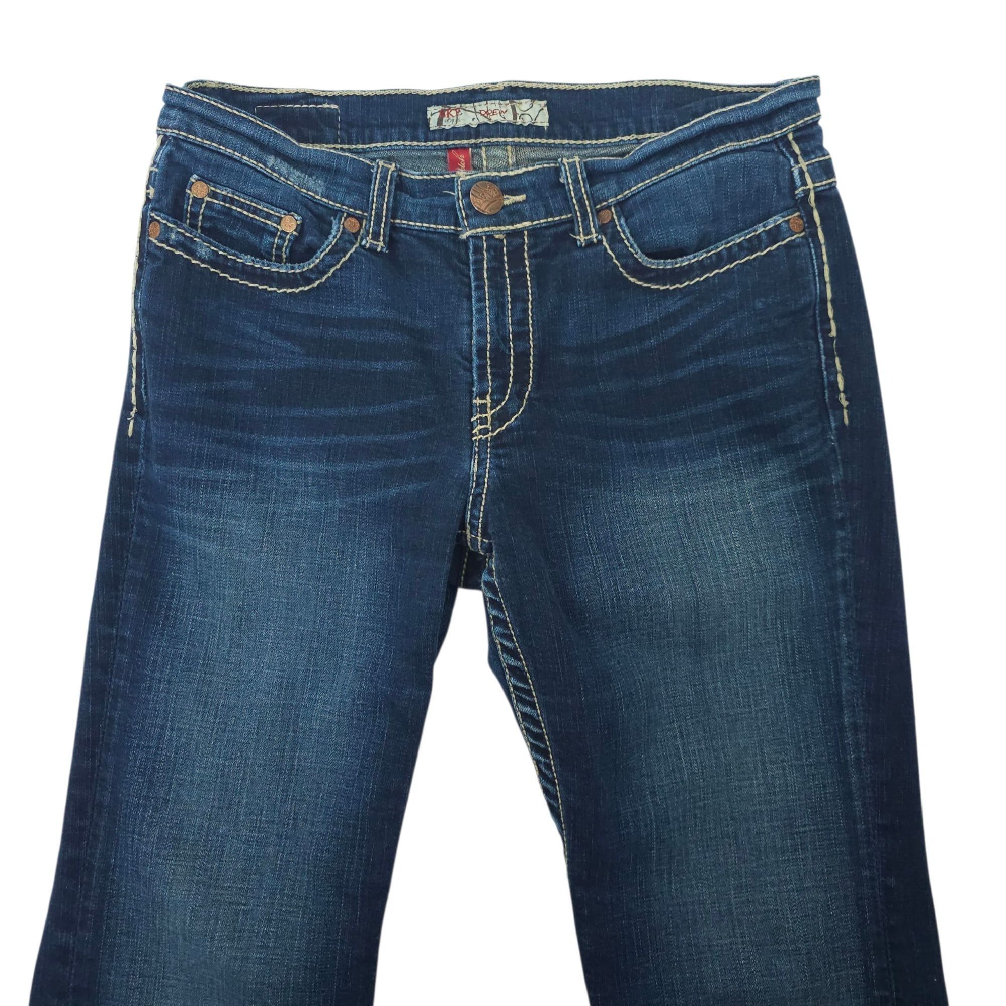 BKE BKE Buckle Drew Boot Cut Jeans Womens Size 28 READ Distresse Size 30" / US 8 / IT 44 - 10 Thumbnail