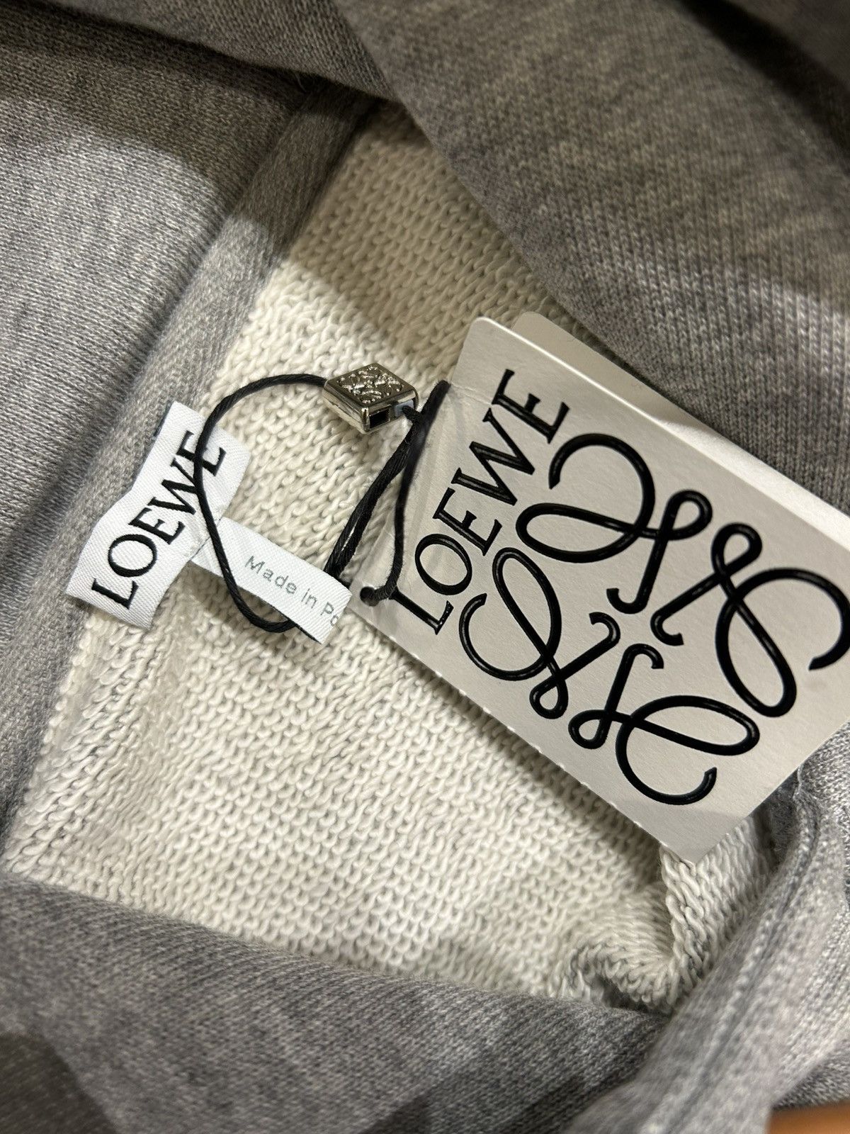 Loewe Loewe Anagram Leather Strings Hooded Sweatshirt Size US M / EU 48-50 / 2 - 5 Thumbnail