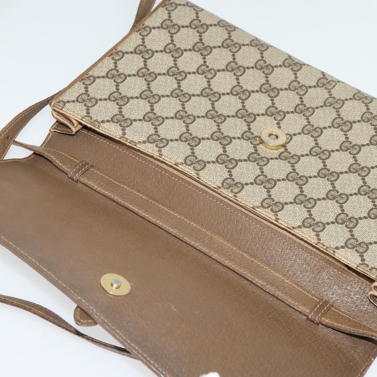 Gucci GUCCI GG Supreme Shoulder Bag Pvc Beige Gold 94 02 050 Size ONE SIZE - 15 Thumbnail