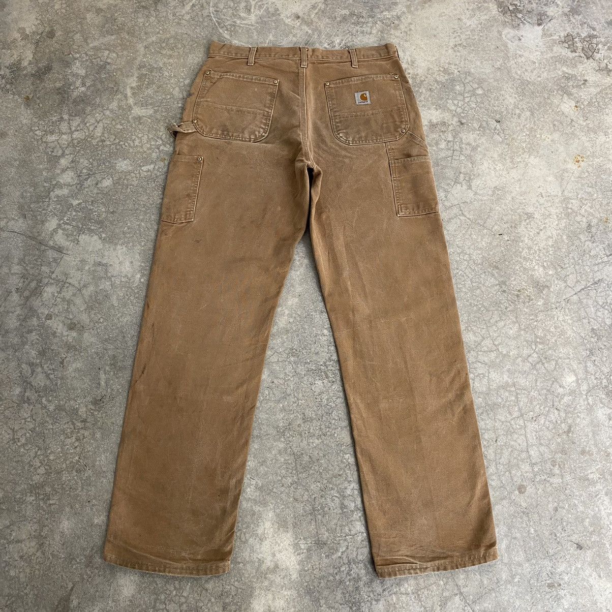 Carhartt Vintage Carhartt Double Knee Tan Dirty Carpenter Pants Size US 33 - 11 Thumbnail