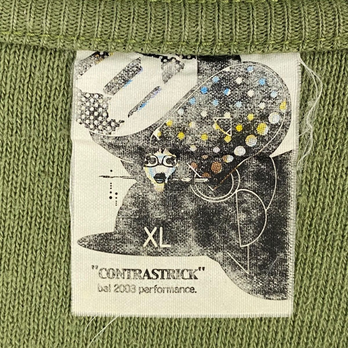 Vintage Vintage Contra Strick Embroidered Crewneck Sweatshirt Green Size US XL / EU 56 / 4 - 6 Thumbnail