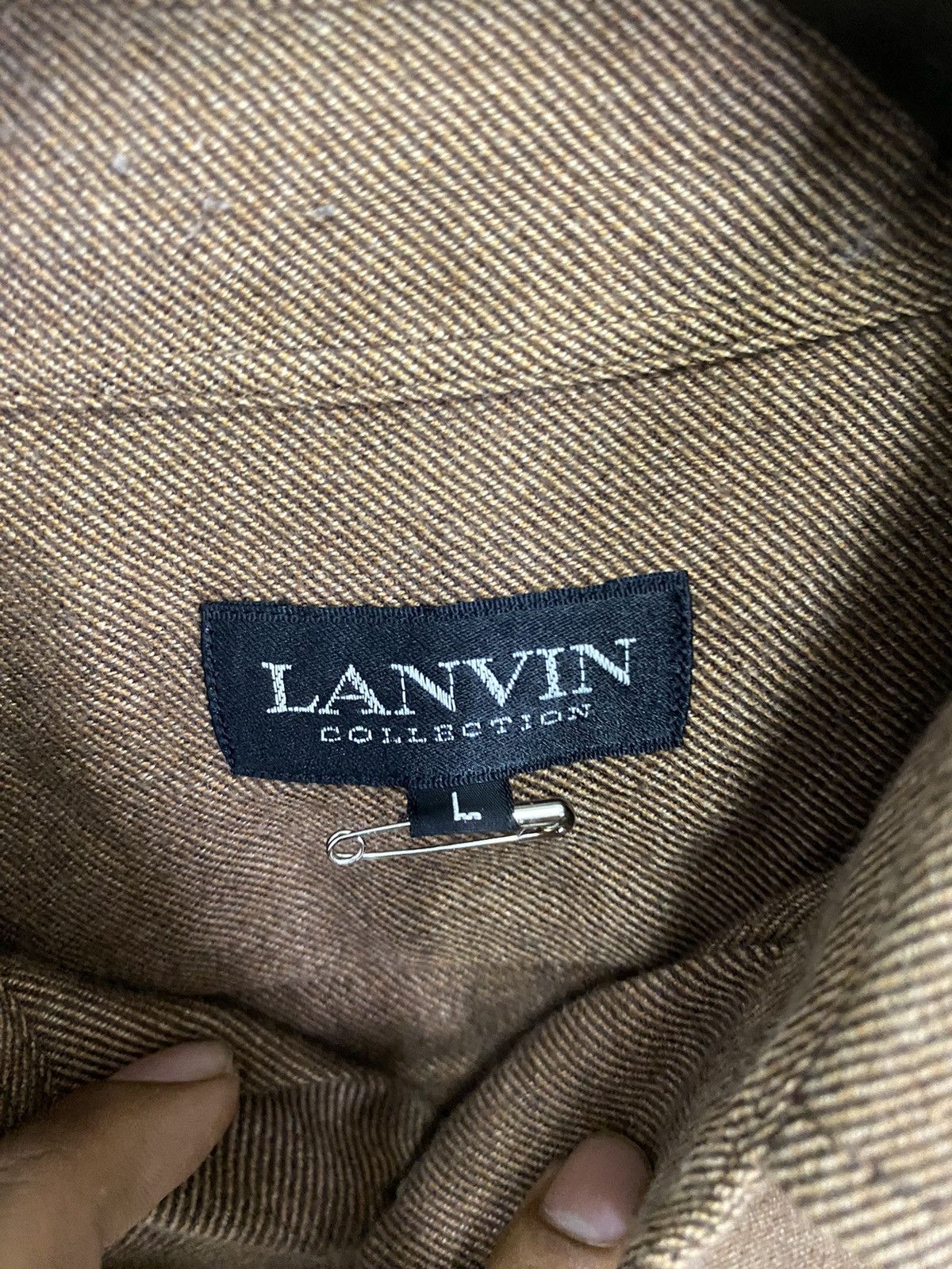 Lanvin × Vintage Vintage lanvin shirt button ups longsleeve Size US L / EU 52-54 / 3 - 6 Thumbnail