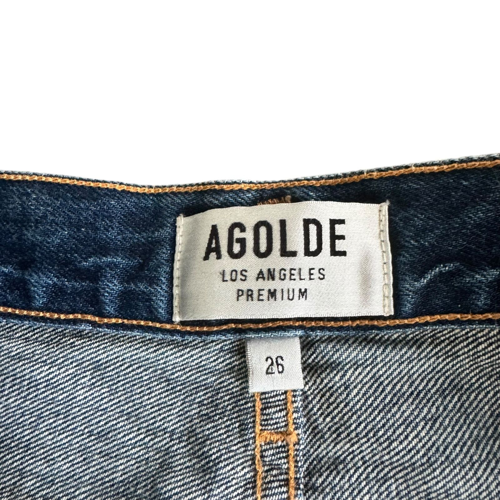 Agolde AGOLDE Jamie High Rise Classic Jeans Raw Hem Size 25" / US 0 / IT 36 - 6 Thumbnail