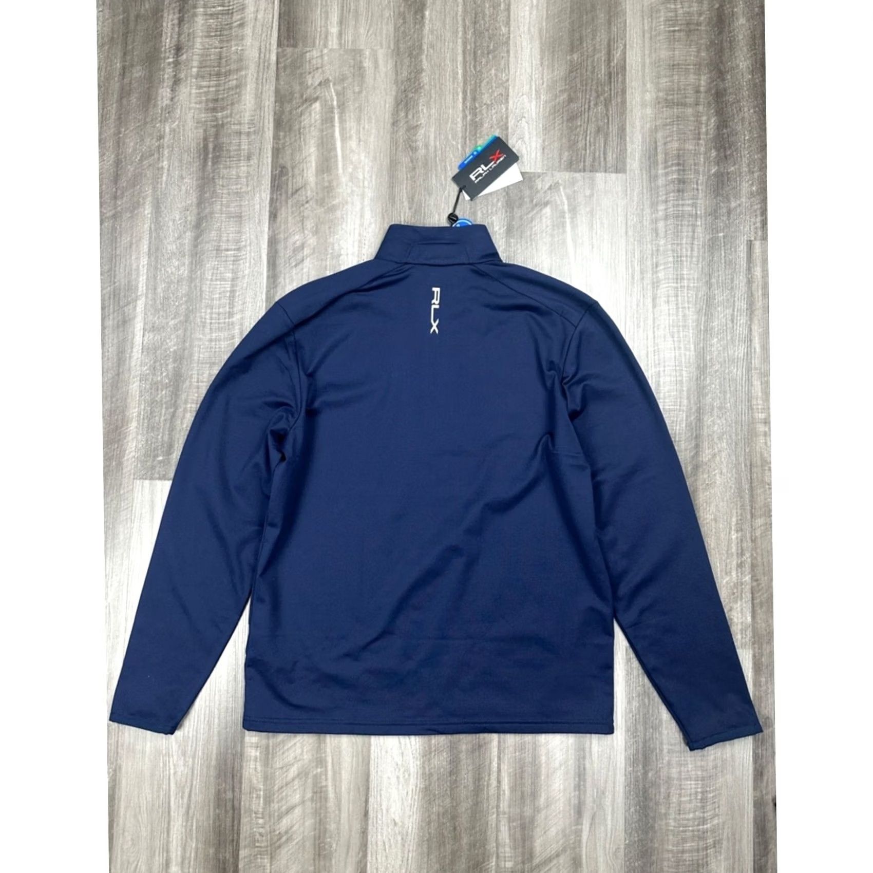RLX Ralph Lauren RLX Ralph Lauren Luxury Performance Quarter Zip Golf Fleece Lined Pullover - Med Mens Sweatshirt Blue (NWT) Size US M / EU 48-50 / 2 - 2 Thumbnail