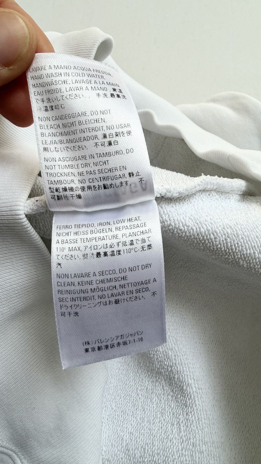 Balenciaga Balenciaga White Logo Hoodie S oversize Size US S / EU 44-46 / 1 - 17 Thumbnail