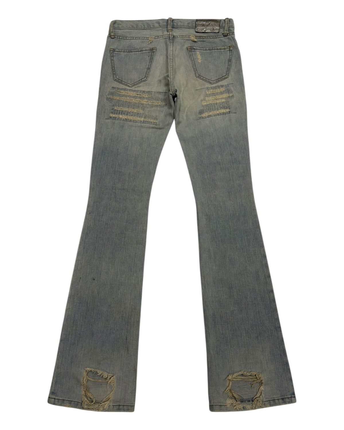 If Six Was Nine Flare Jeans Low Rise Snatch Jeans Mud Wash Bootcut Denim Size US 30 / EU 46 - 2 Thumbnail
