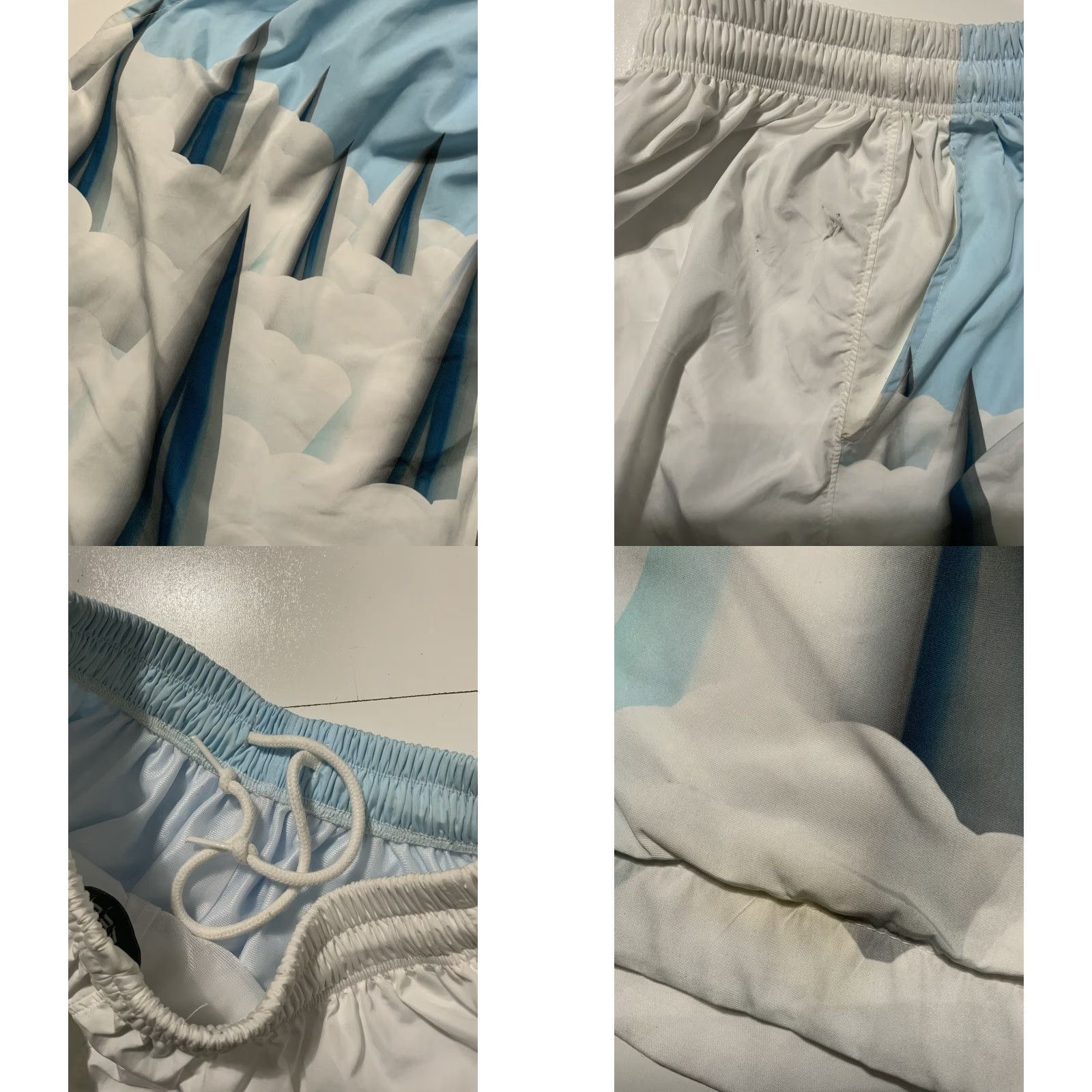 Vintage Keenkeee Keenkee Stalagmite Thorn Cloud Polyester Swim Trunk Board Shorts Sz. L Blue Mens Board Shorts Lined Swim Bottoms Stained Pre-owned Size US 33 - 8 Thumbnail
