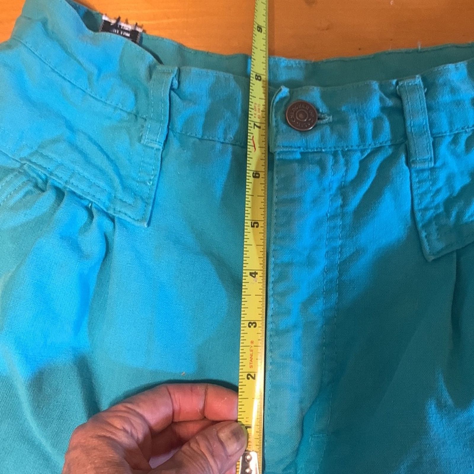 Cherokee 80’s Cherokee of California Turquoise highwaisted shorts\ Size 26" / US 2 / IT 38 - 6 Thumbnail