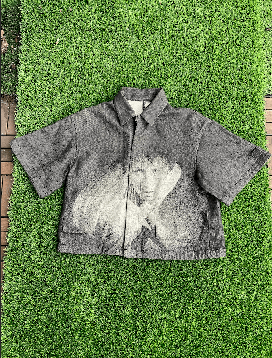 Undercover Undercover SS20 Cindy Sherman Jacquard Denim Grey Shirt Size US M / EU 48-50 / 2 - 1 Thumbnail
