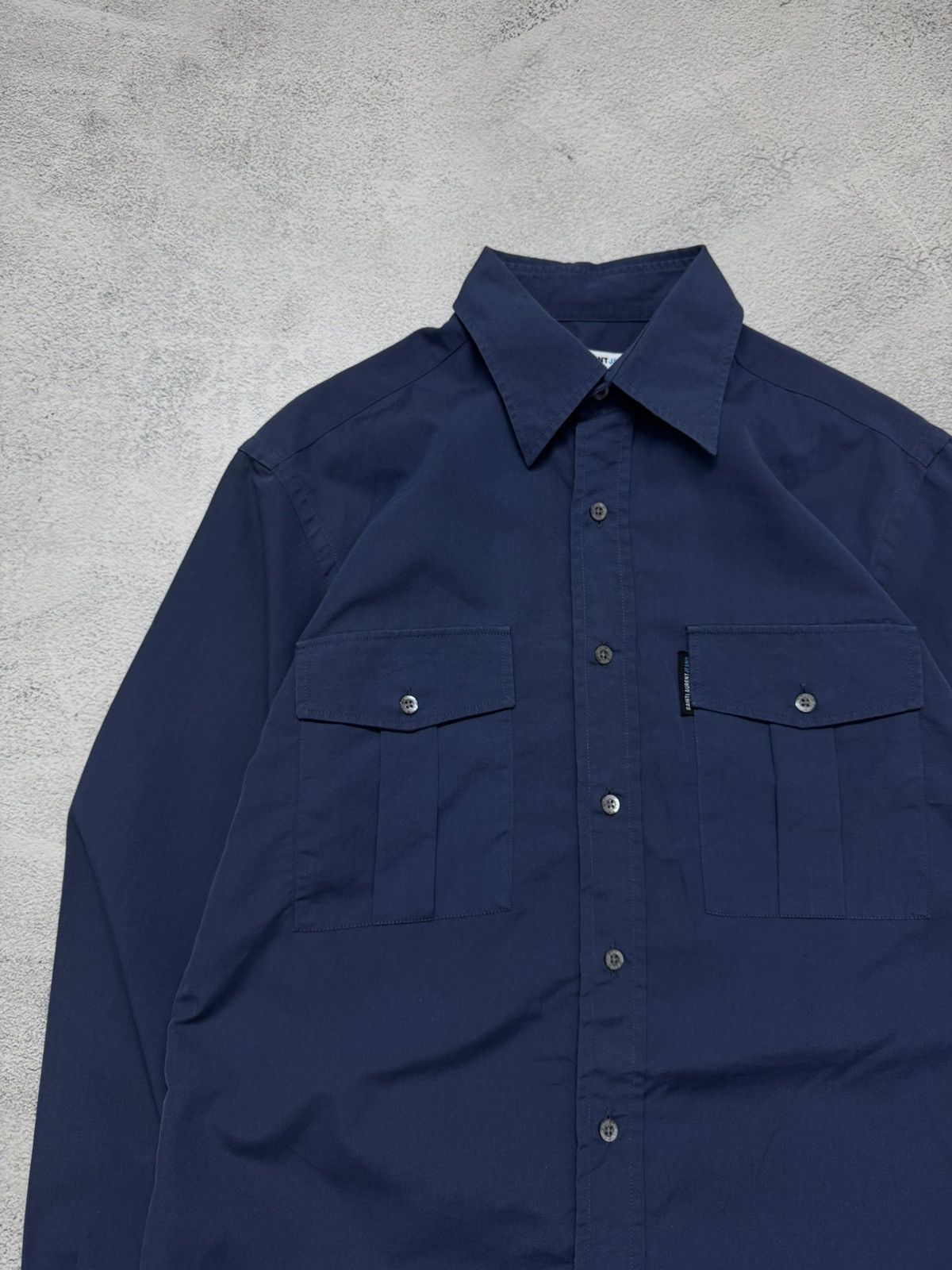 Saint Laurent Paris Vintage Y2k Yves Saint Laurent YSL Oxford Shirt 00’s Size US M / EU 48-50 / 2 - 6 Thumbnail