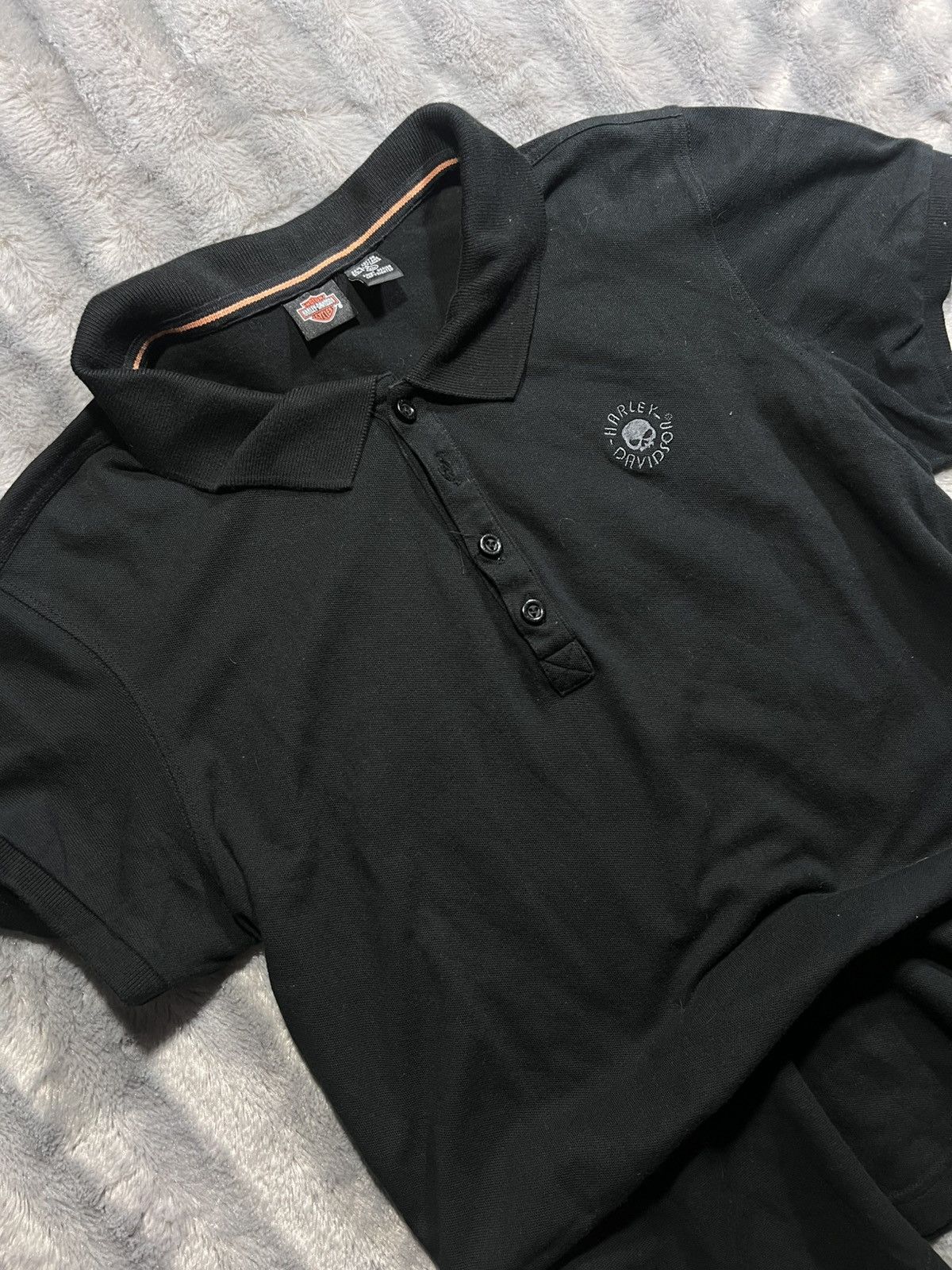 Harley Davidson Women black harley davidson polo Size US M / EU 48-50 / 2 - 2 Thumbnail