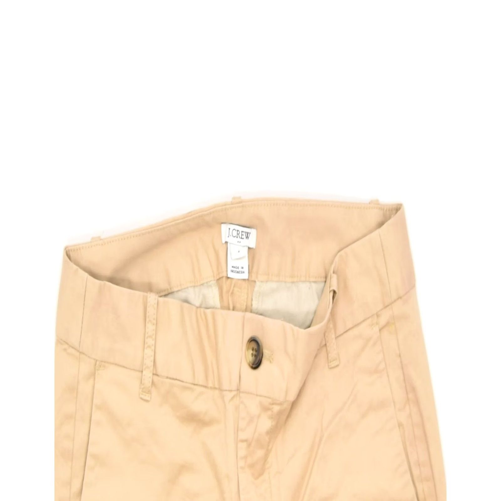 J.Crew VINTAGE J. CREW Womens Tapered Chino Trousers US 2 XS W30 L27 Brown Cotton OQ13 Size 26" / US 2 / IT 38 - 5 Thumbnail
